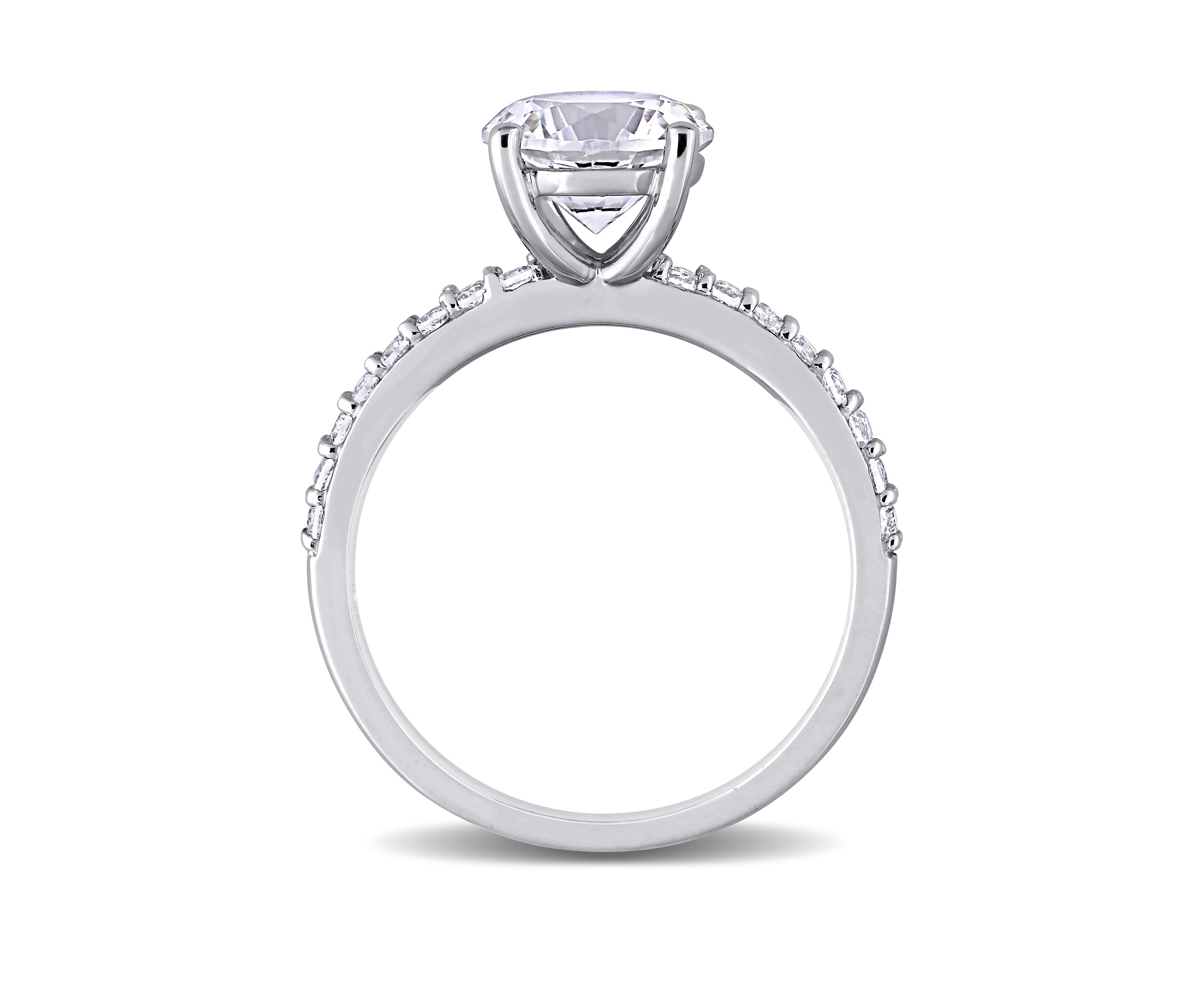 2.75 ct. t.w. Lab Created White Sapphire Solitaire Ring in 10K White Gold