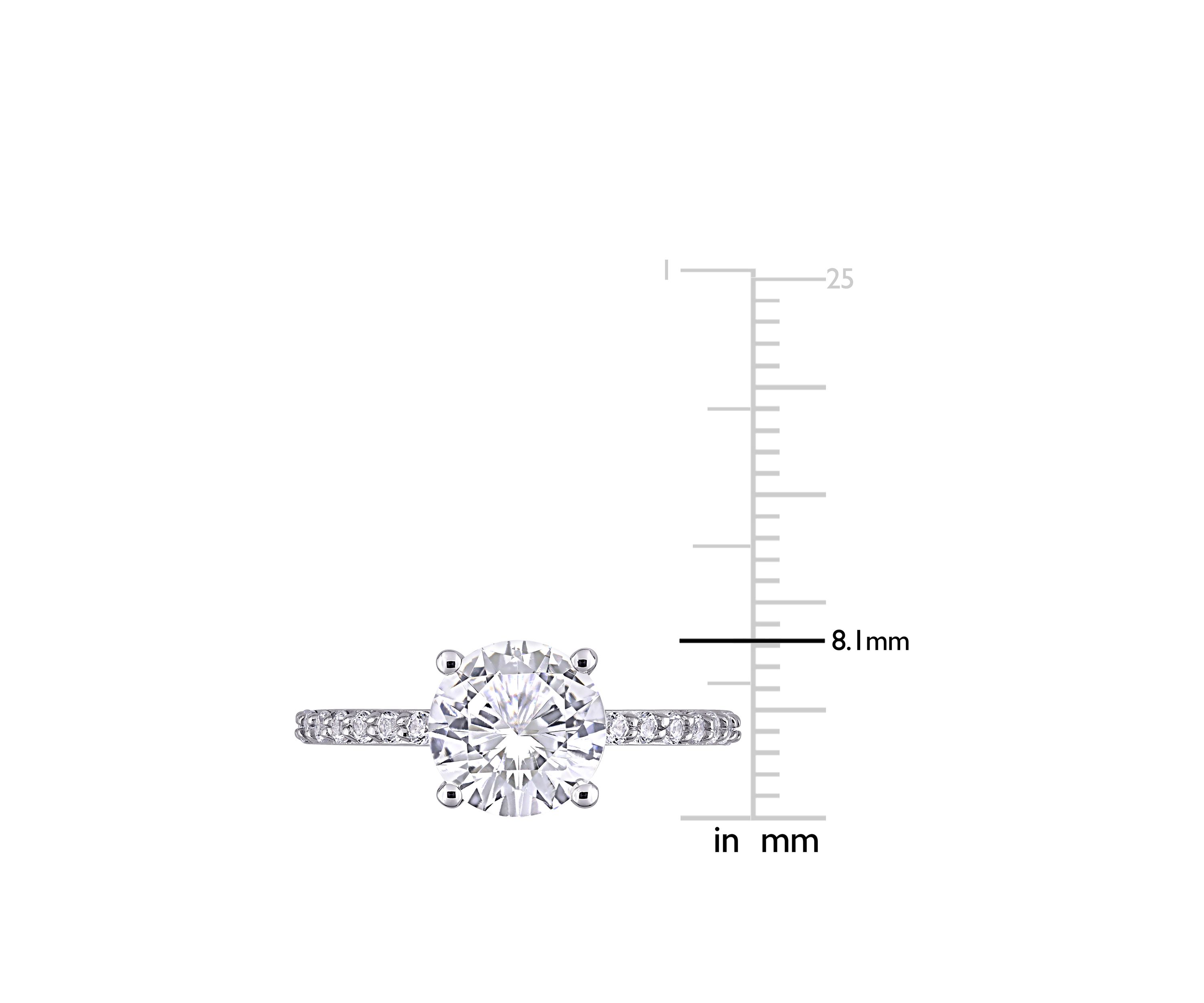 2.75 ct. t.w. Lab Created White Sapphire Solitaire Ring in 10K White Gold
