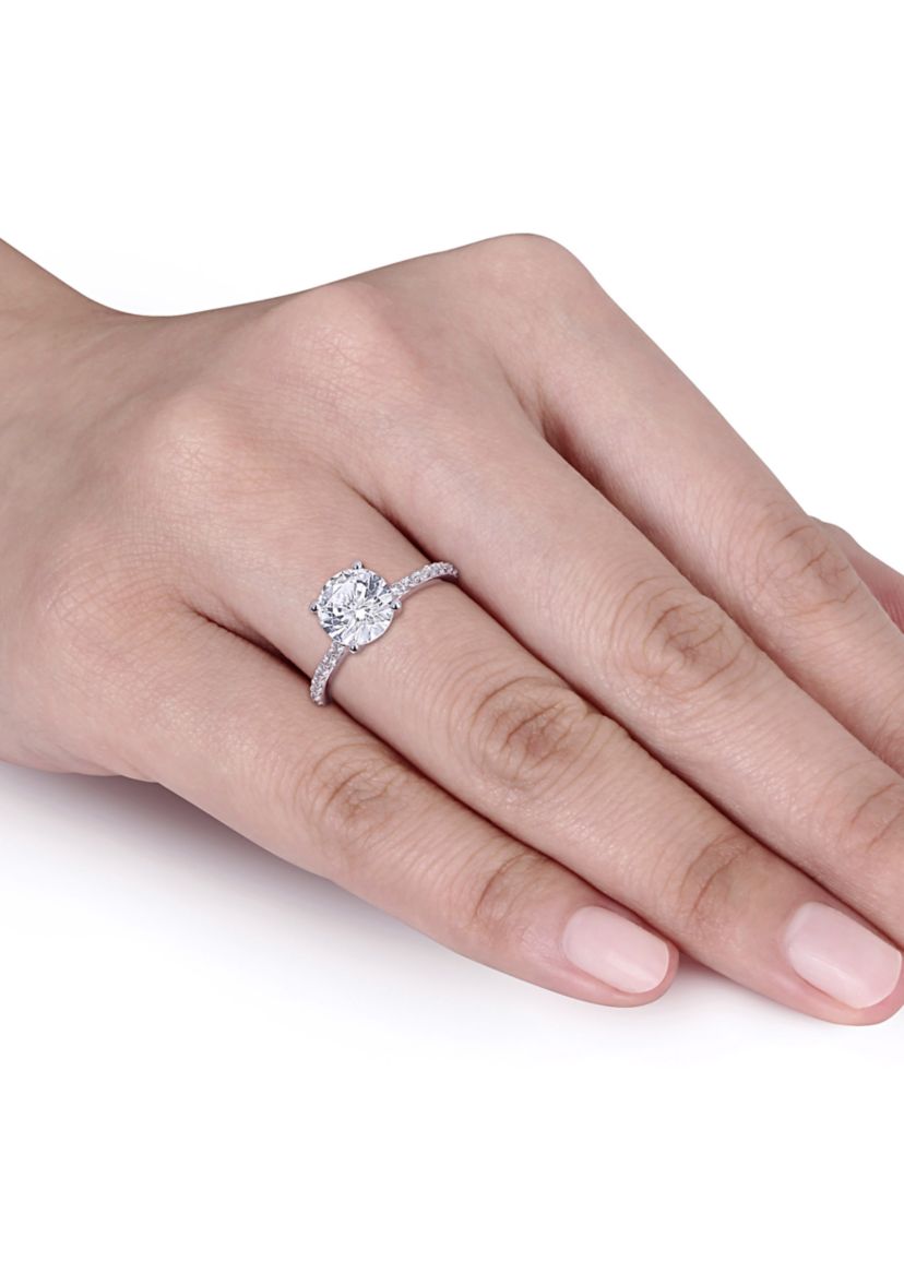 2.75 ct. t.w. Lab Created White Sapphire Solitaire Ring in 10K White Gold