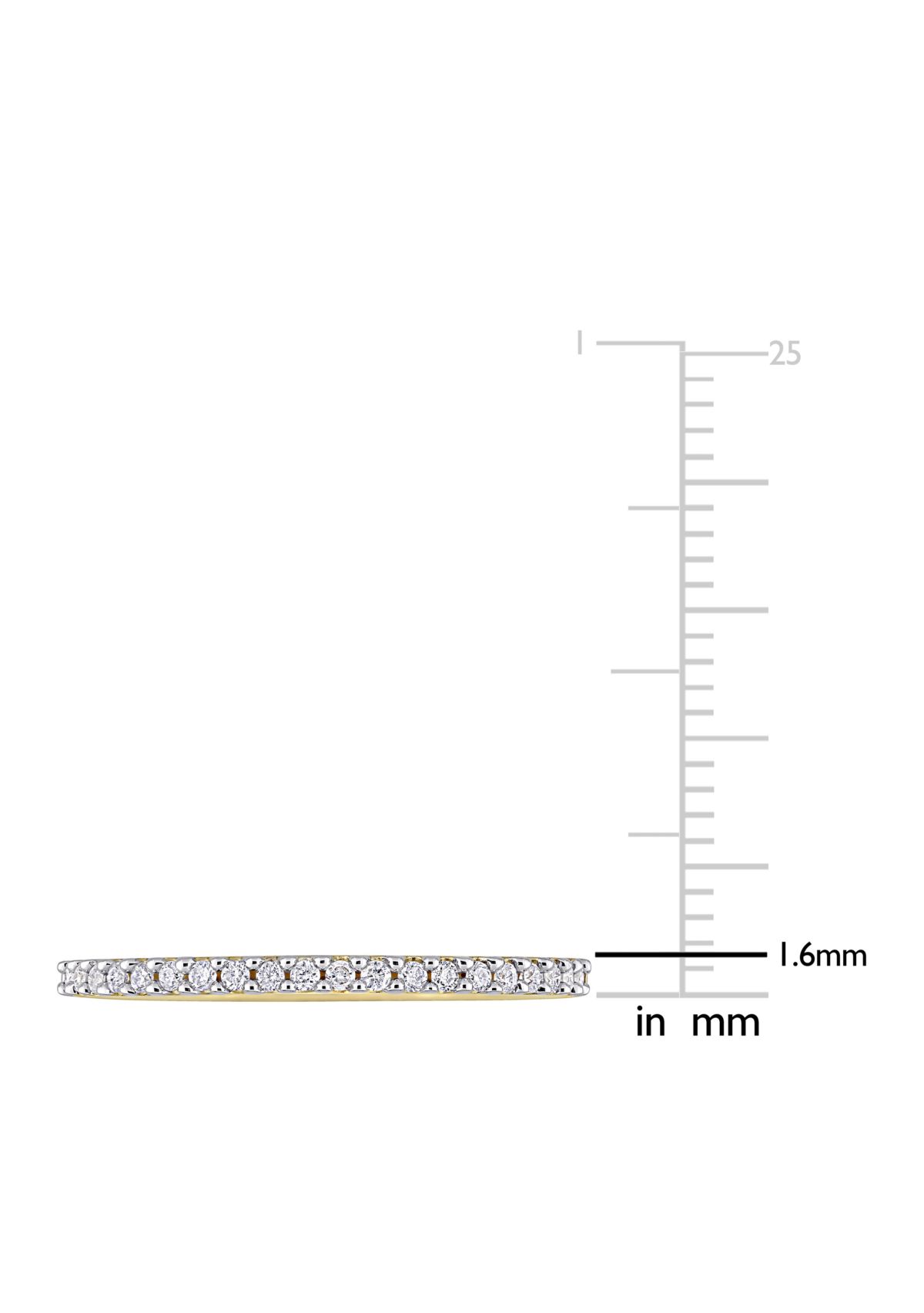 1/5 ct. t.w. Diamond Anniversary Band in 10K Yellow Gold