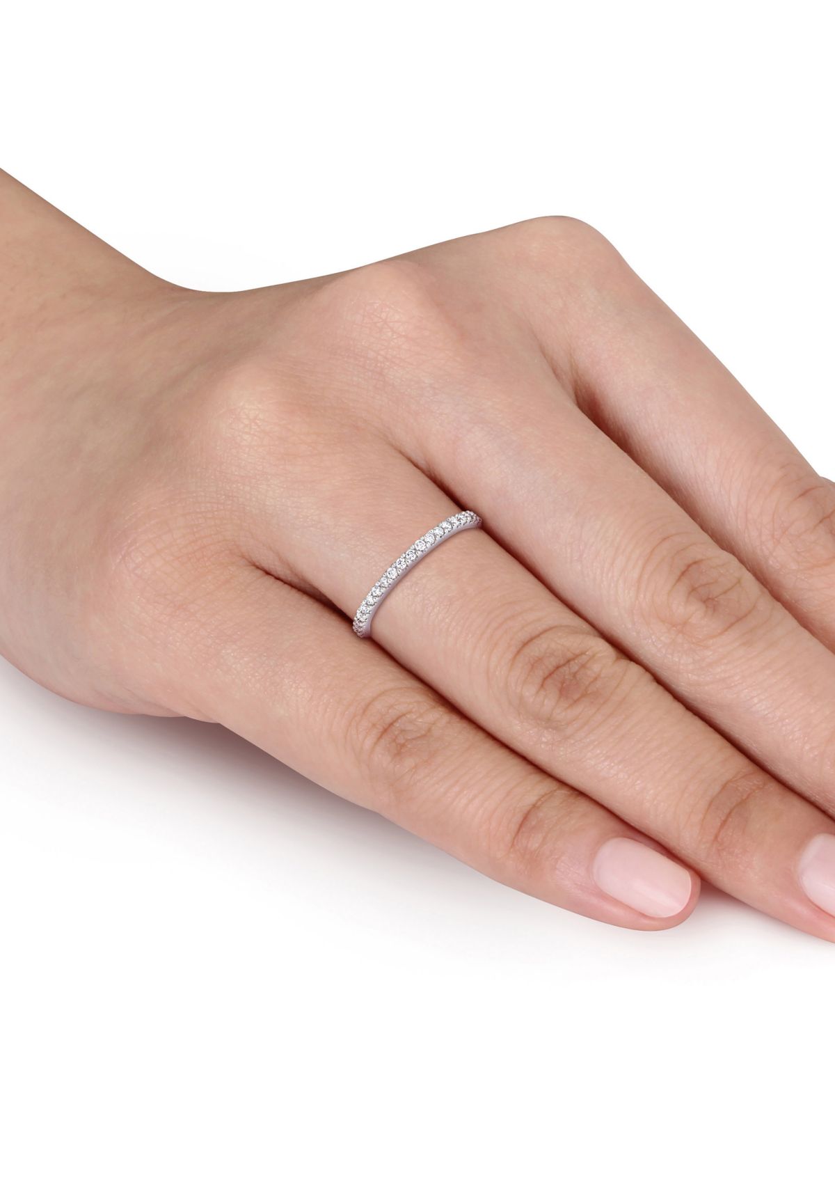 1/5 ct. t.w. Diamond Anniversary Band in 10K White Gold