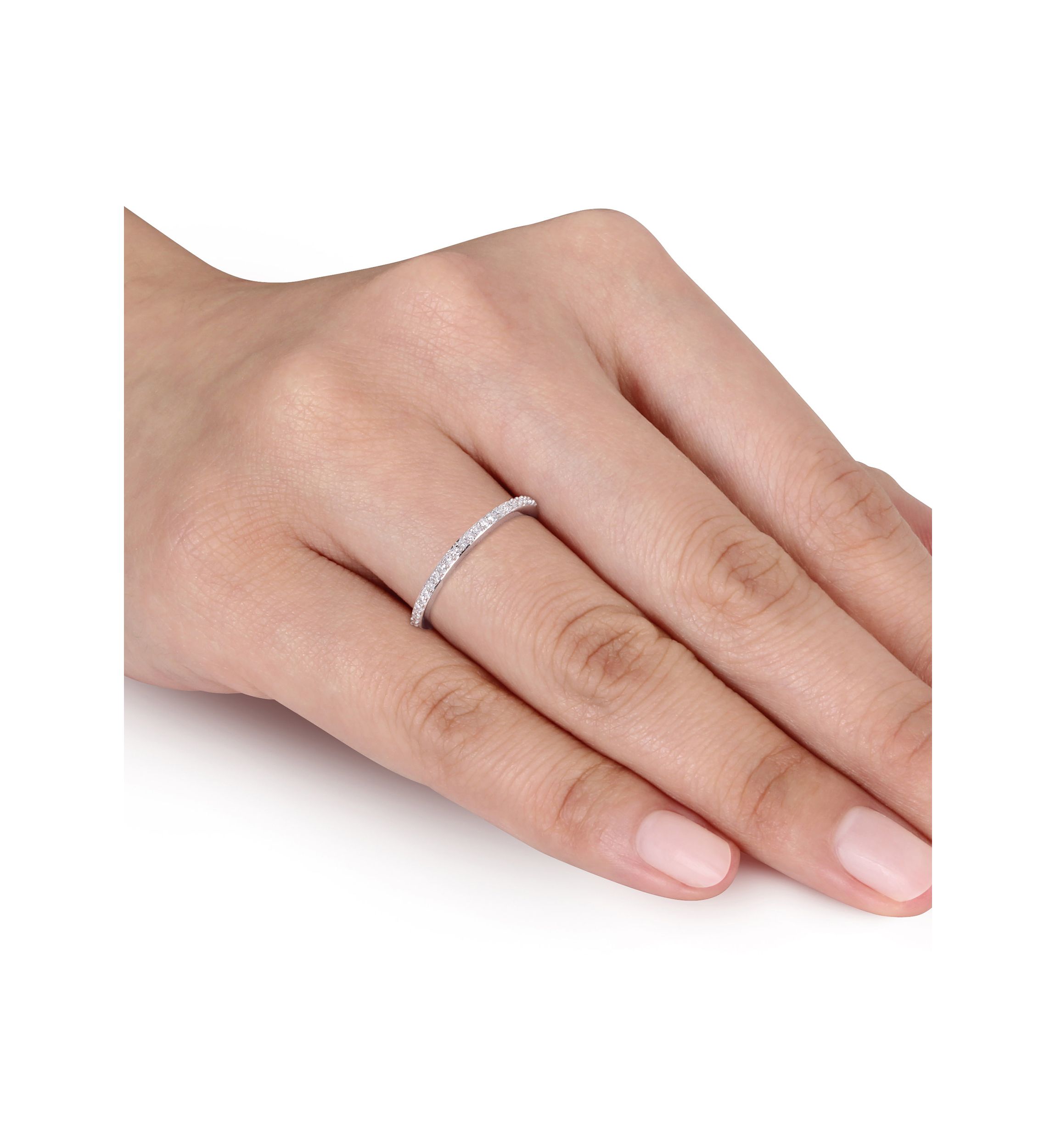 1/8 ct. t.w. Diamond Anniversary Band in 14K White Gold