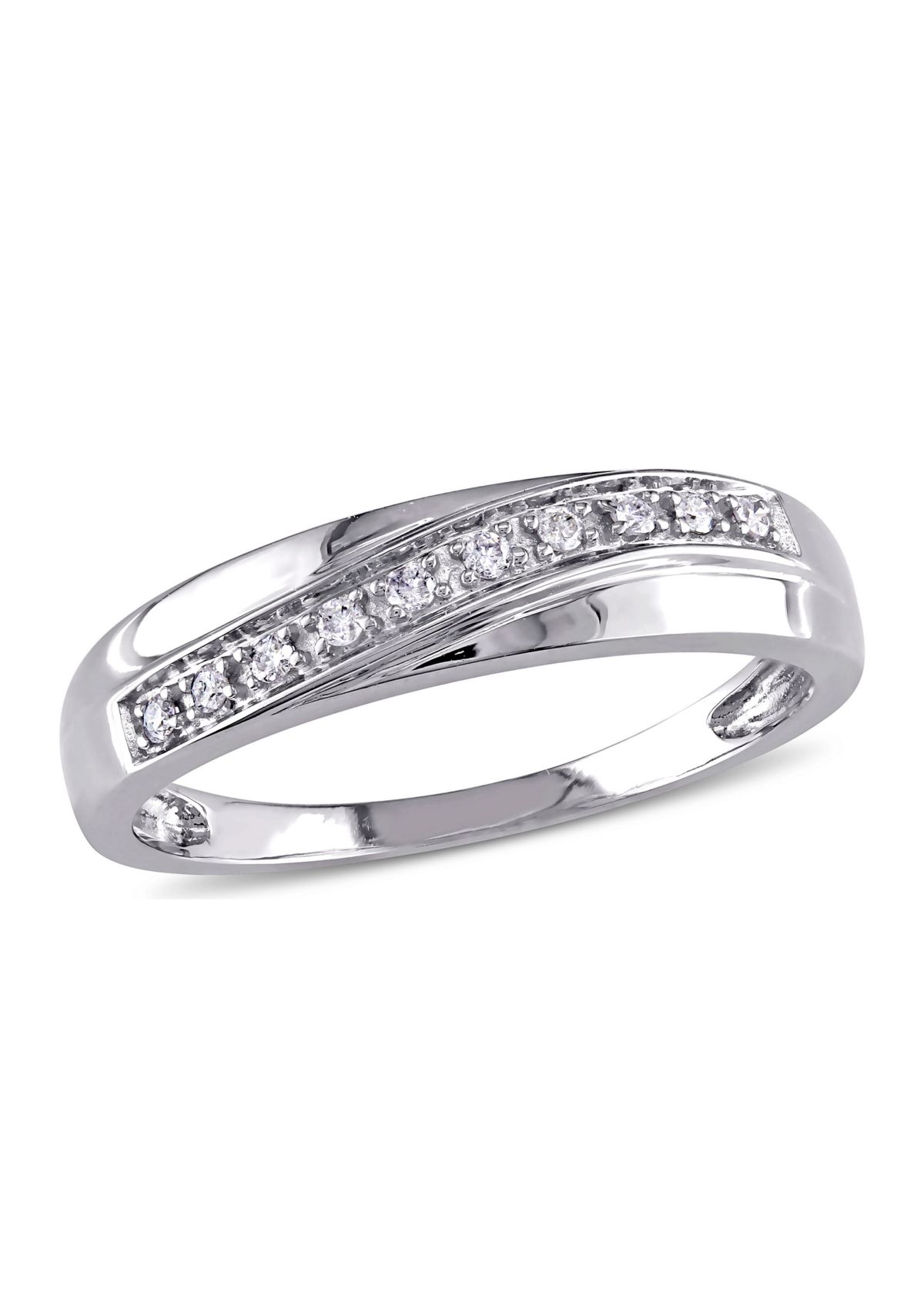 1/10 ct. t.w. Diamond Ring in 10K White Gold 