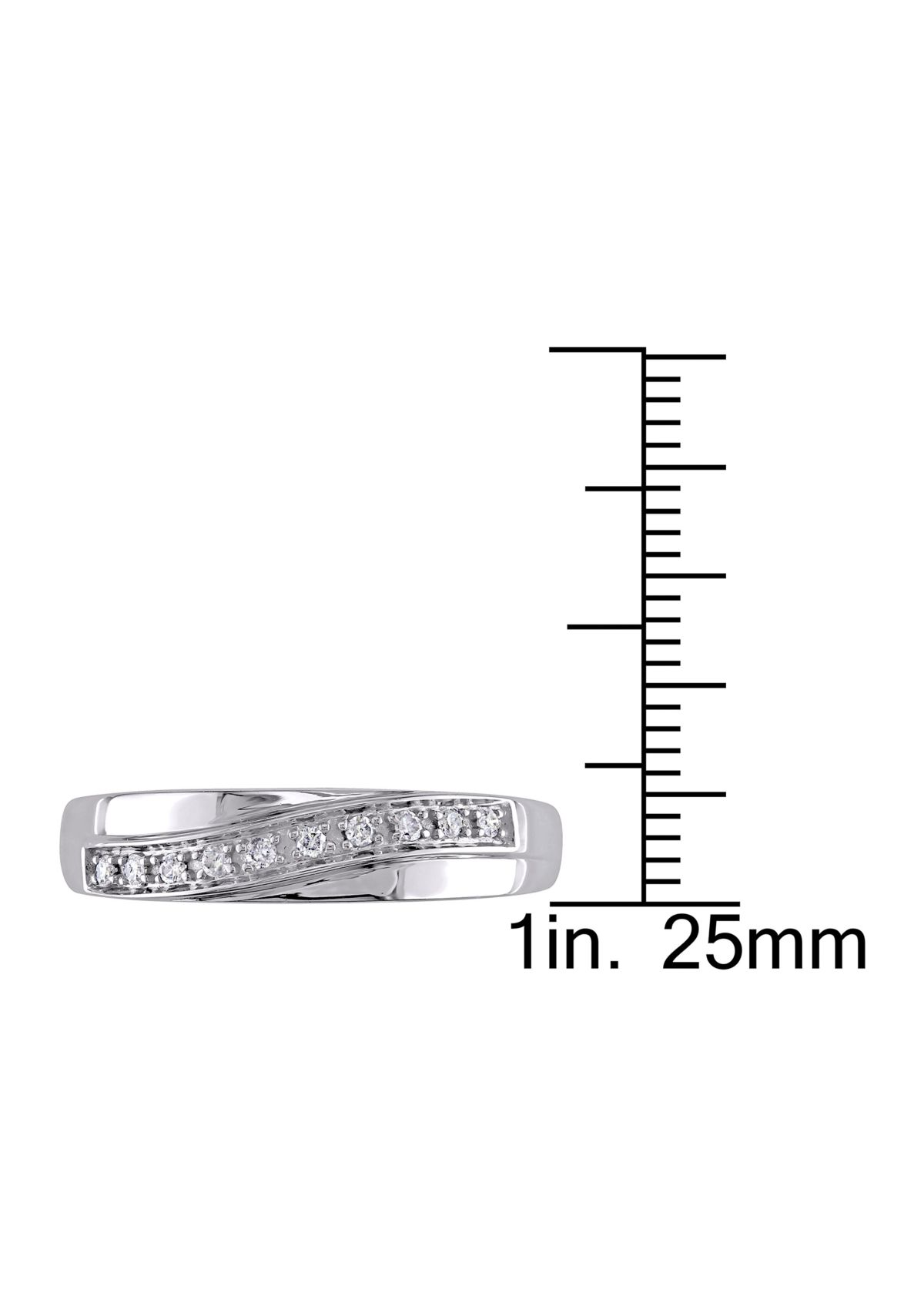 1/10 ct. t.w. Diamond Ring in 10K White Gold 