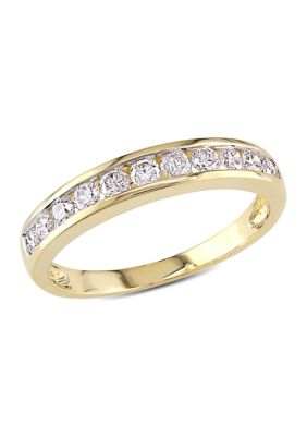 Belk & Co. 1/2 ct. t.w. Diamond Anniversary Band in 14K Yellow Gold | belk