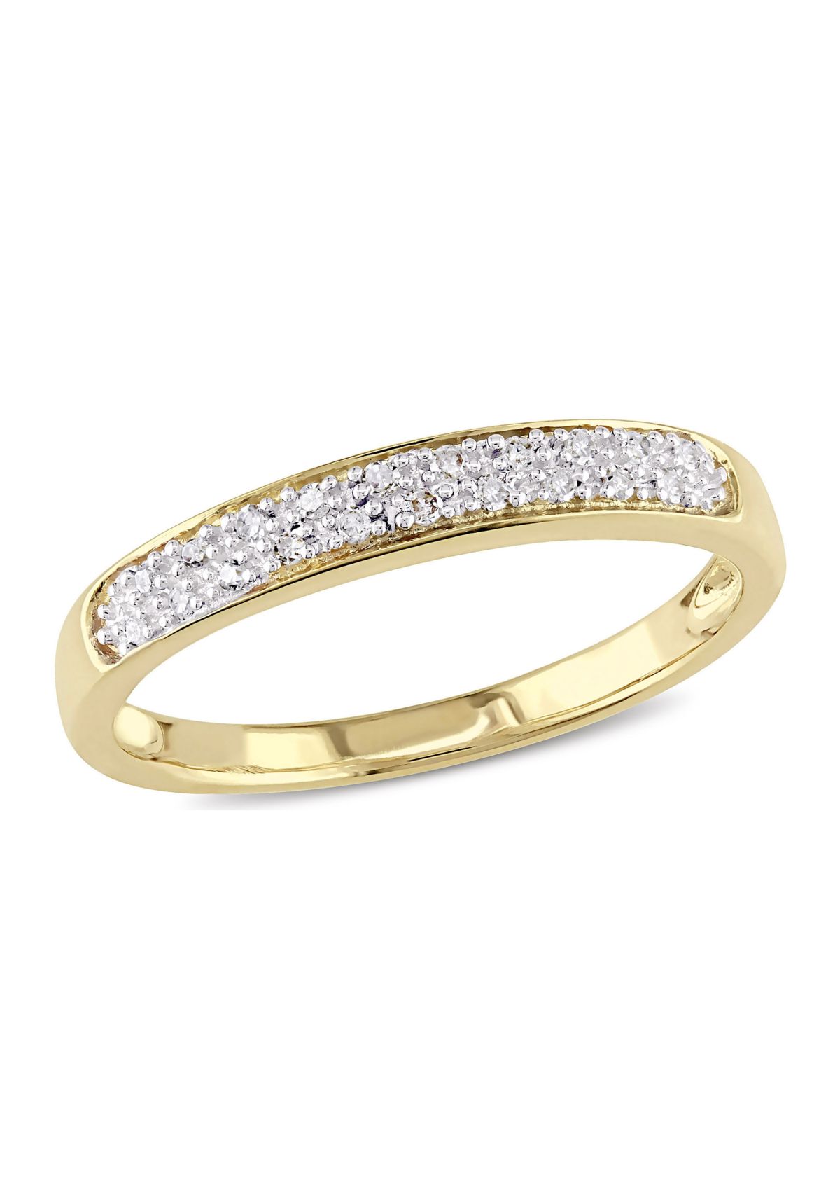 1/10 ct. t.w. Diamond Anniversary Band in 10K Yellow Gold