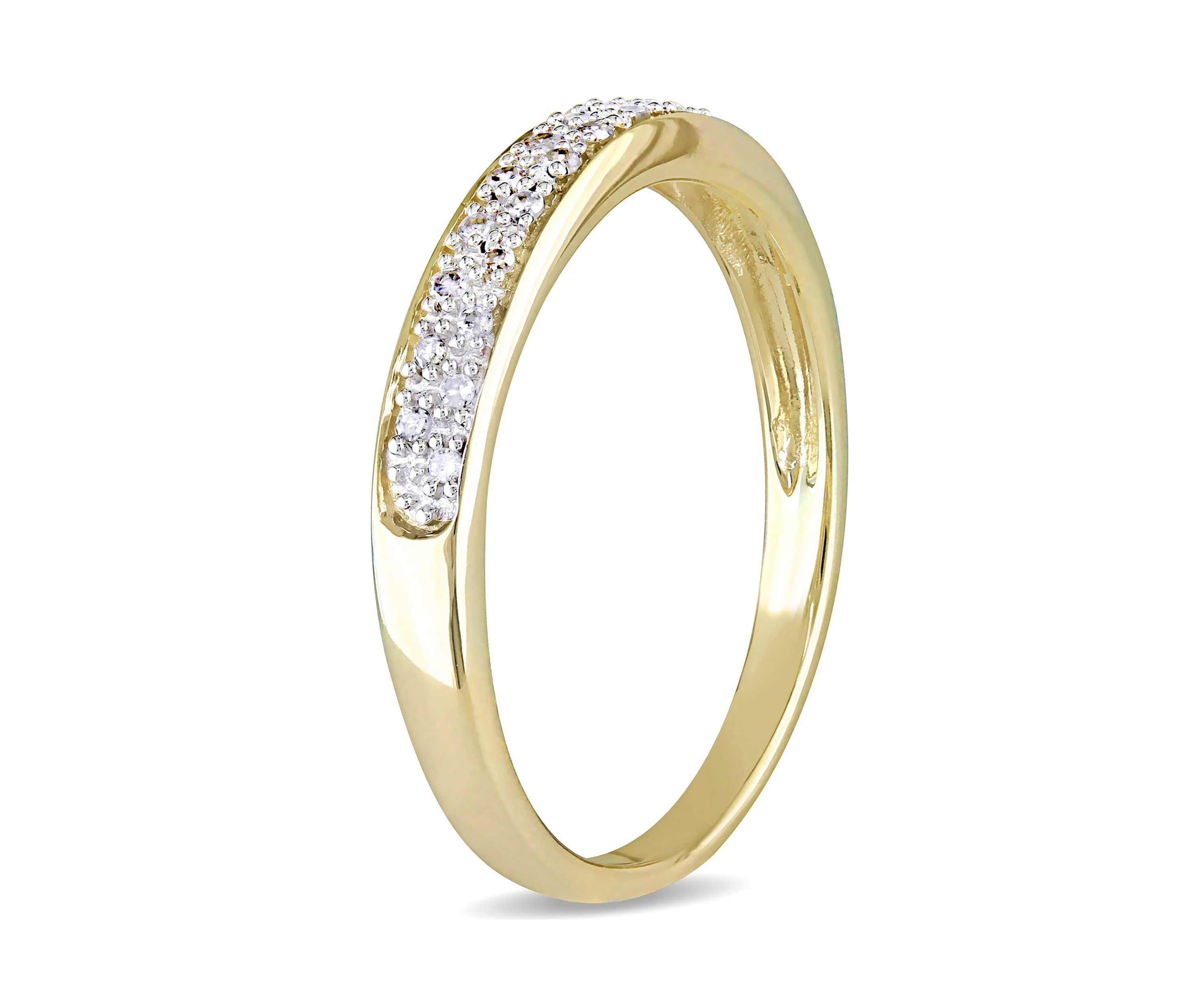 1/10 ct. t.w. Diamond Anniversary Band in 10K Yellow Gold