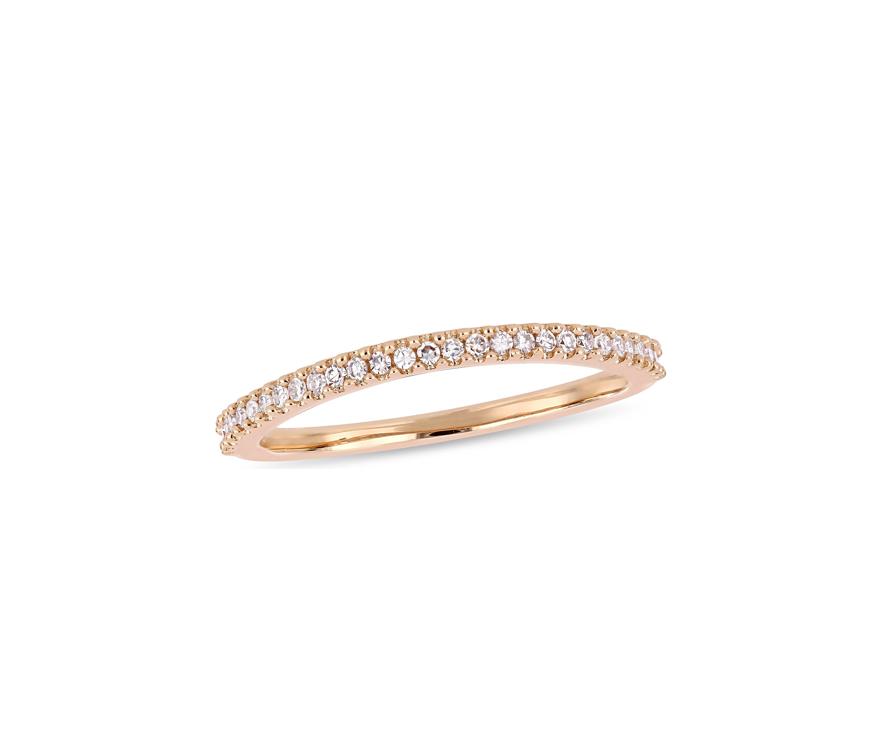1/7 ct. t.w. Diamond Wedding Band in 14K Rose Gold