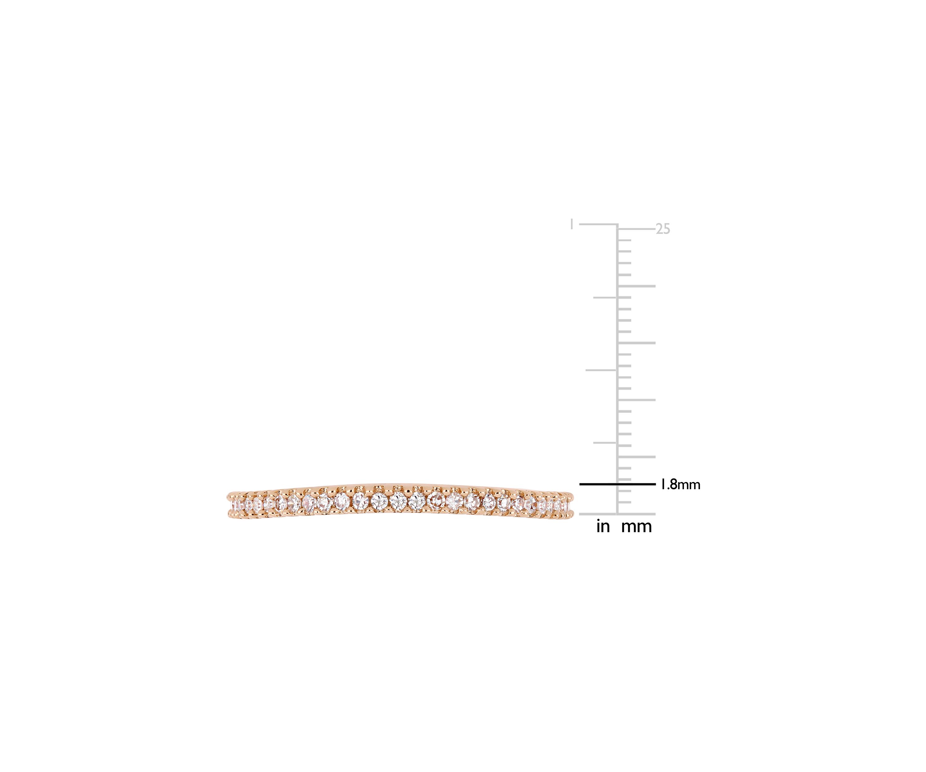 1/7 ct. t.w. Diamond Wedding Band in 14K Rose Gold
