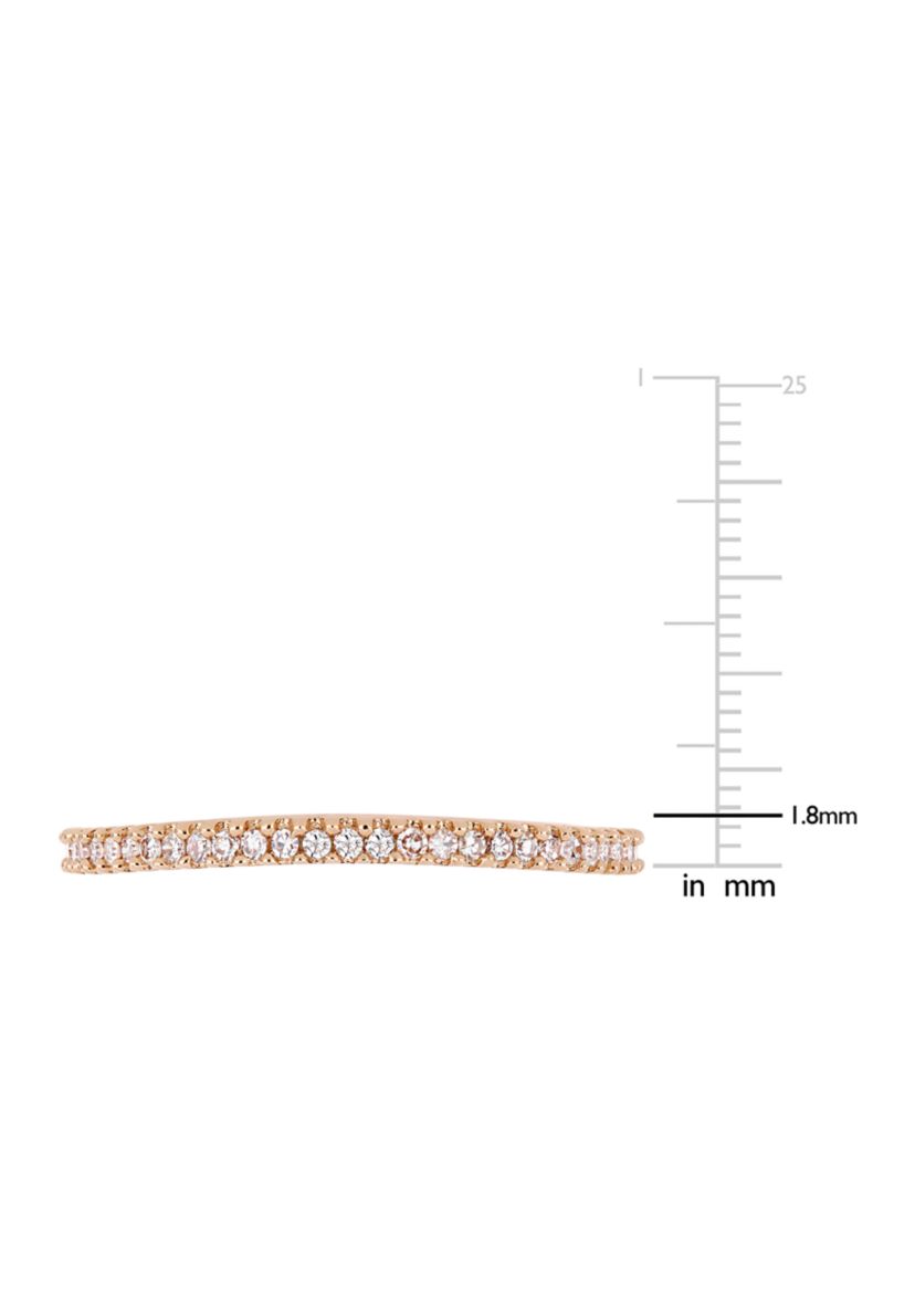 1/7 ct. t.w. Diamond Wedding Band in 14K Rose Gold