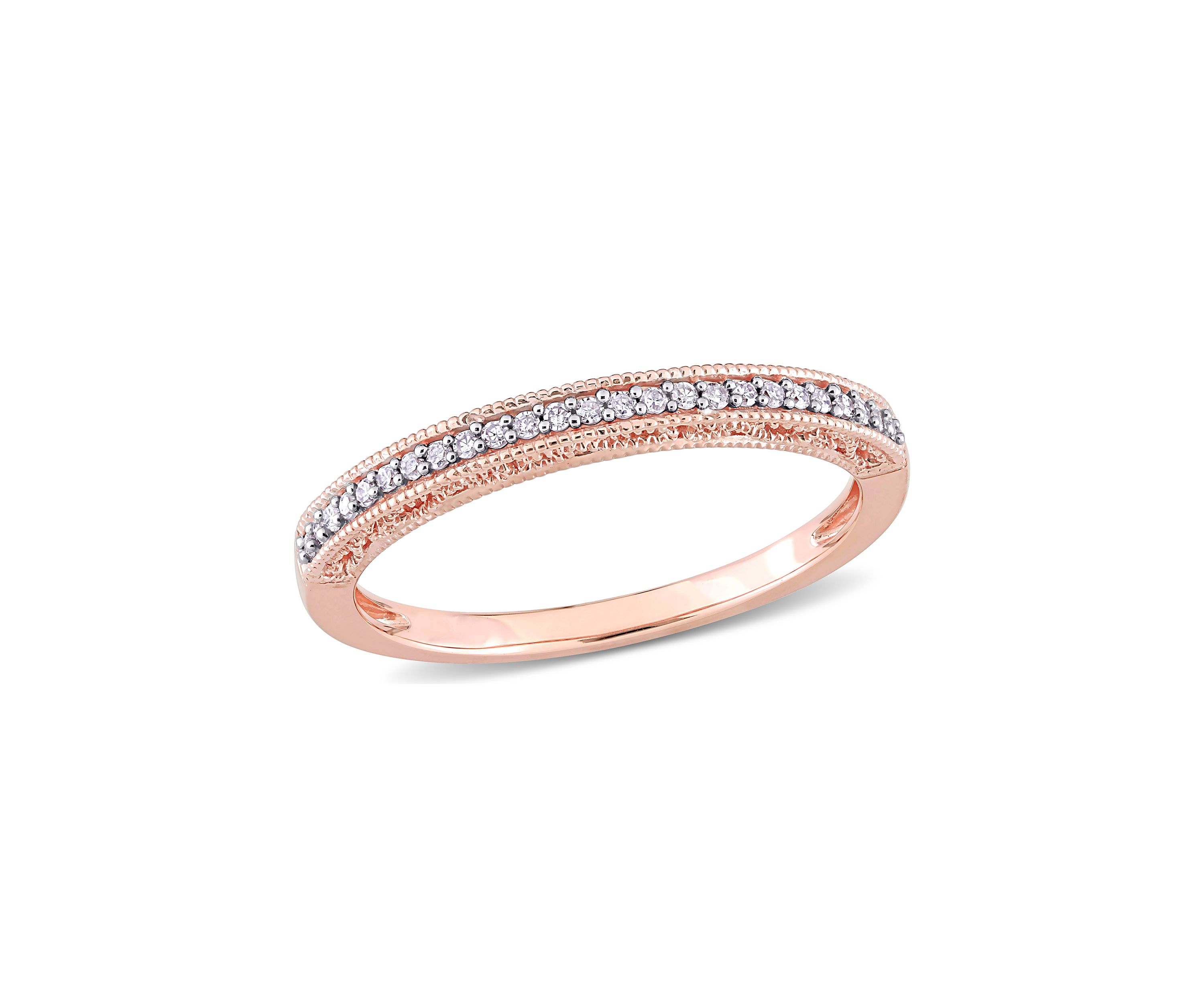 1/10 ct. t.w. Diamond Anniversary Ring in 10K Rose Gold