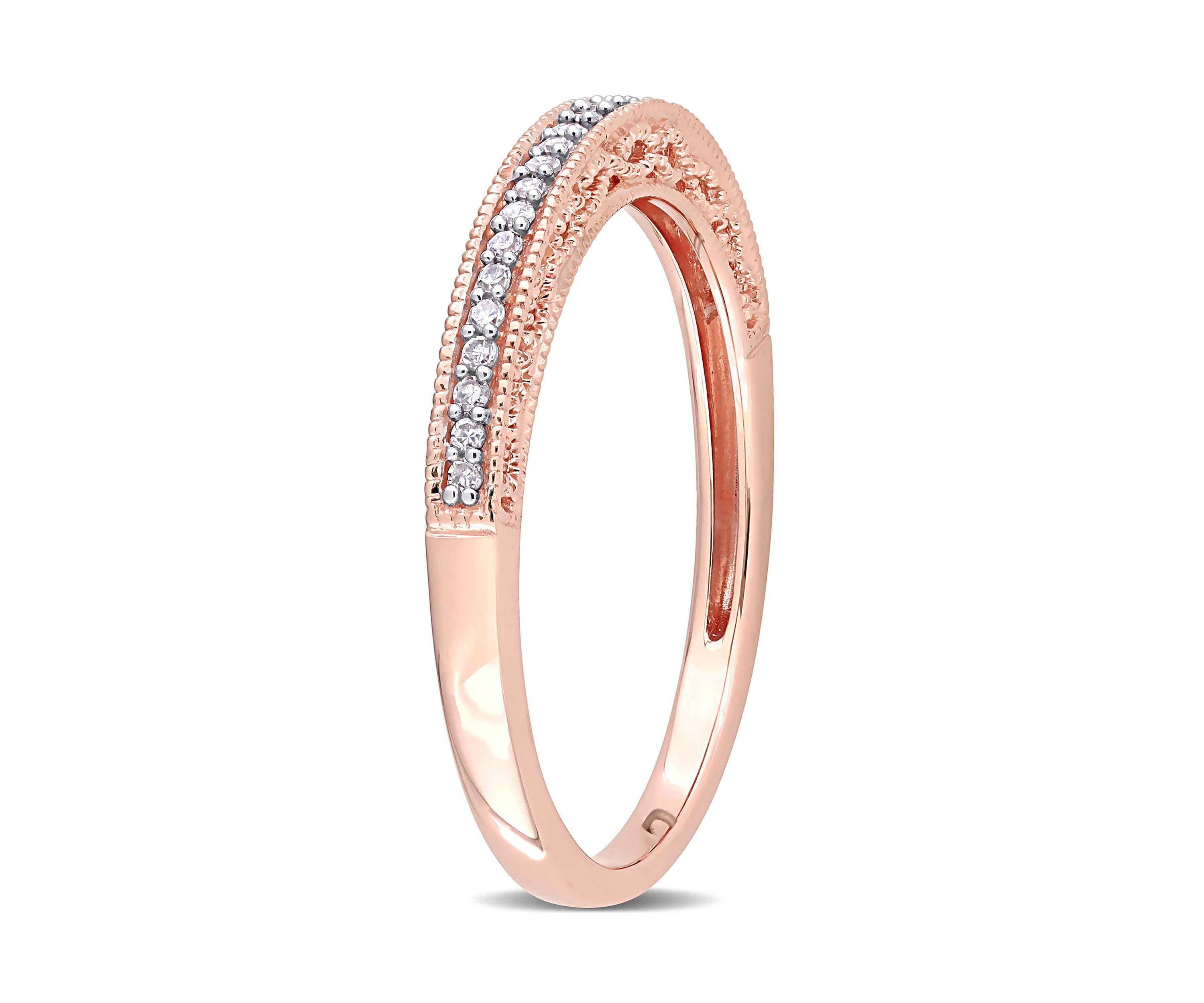 1/10 ct. t.w. Diamond Anniversary Ring in 10K Rose Gold