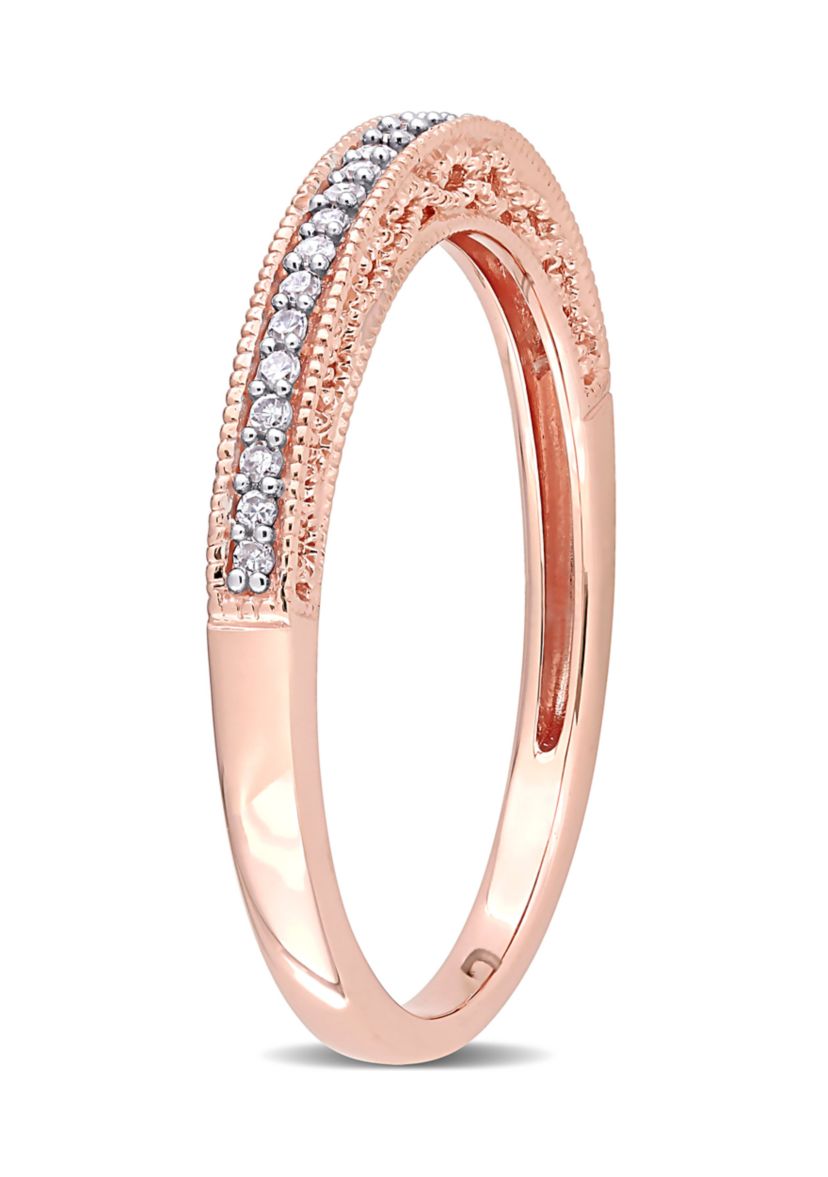 1/10 ct. t.w. Diamond Anniversary Ring in 10K Rose Gold