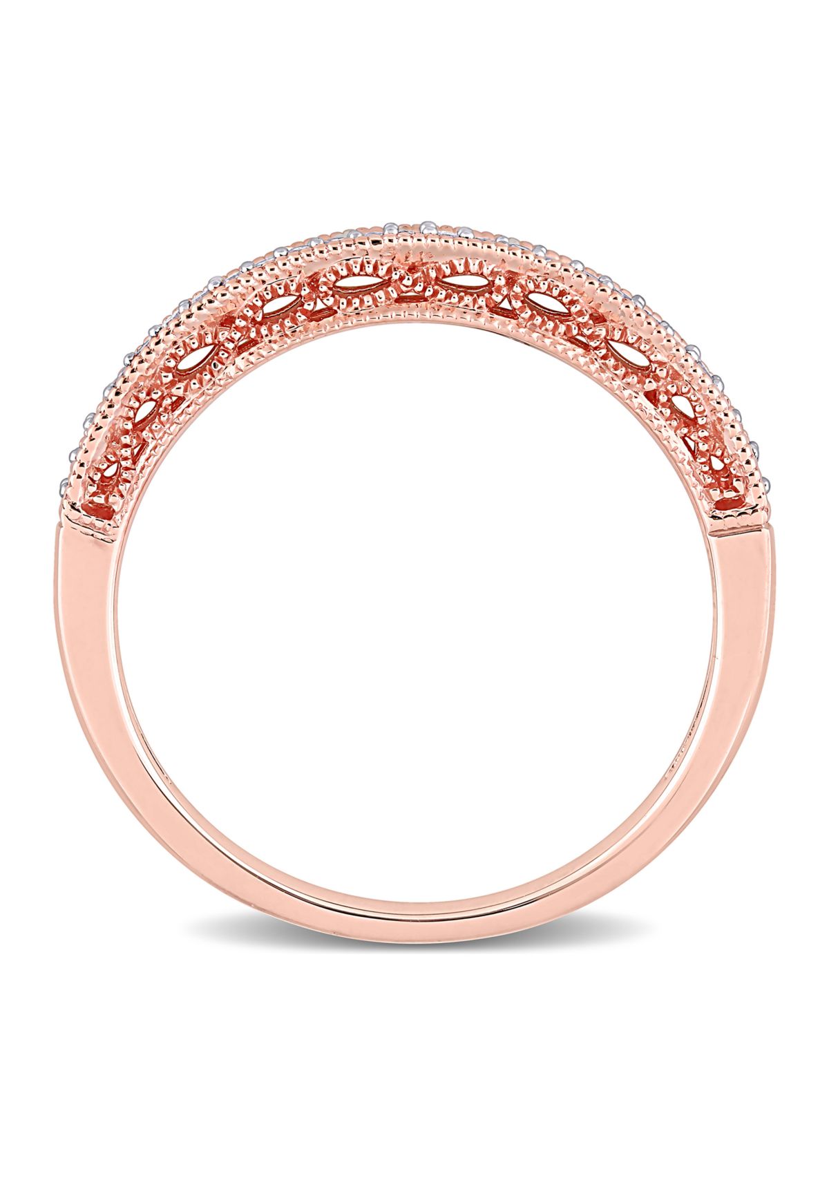 1/10 ct. t.w. Diamond Anniversary Ring in 10K Rose Gold
