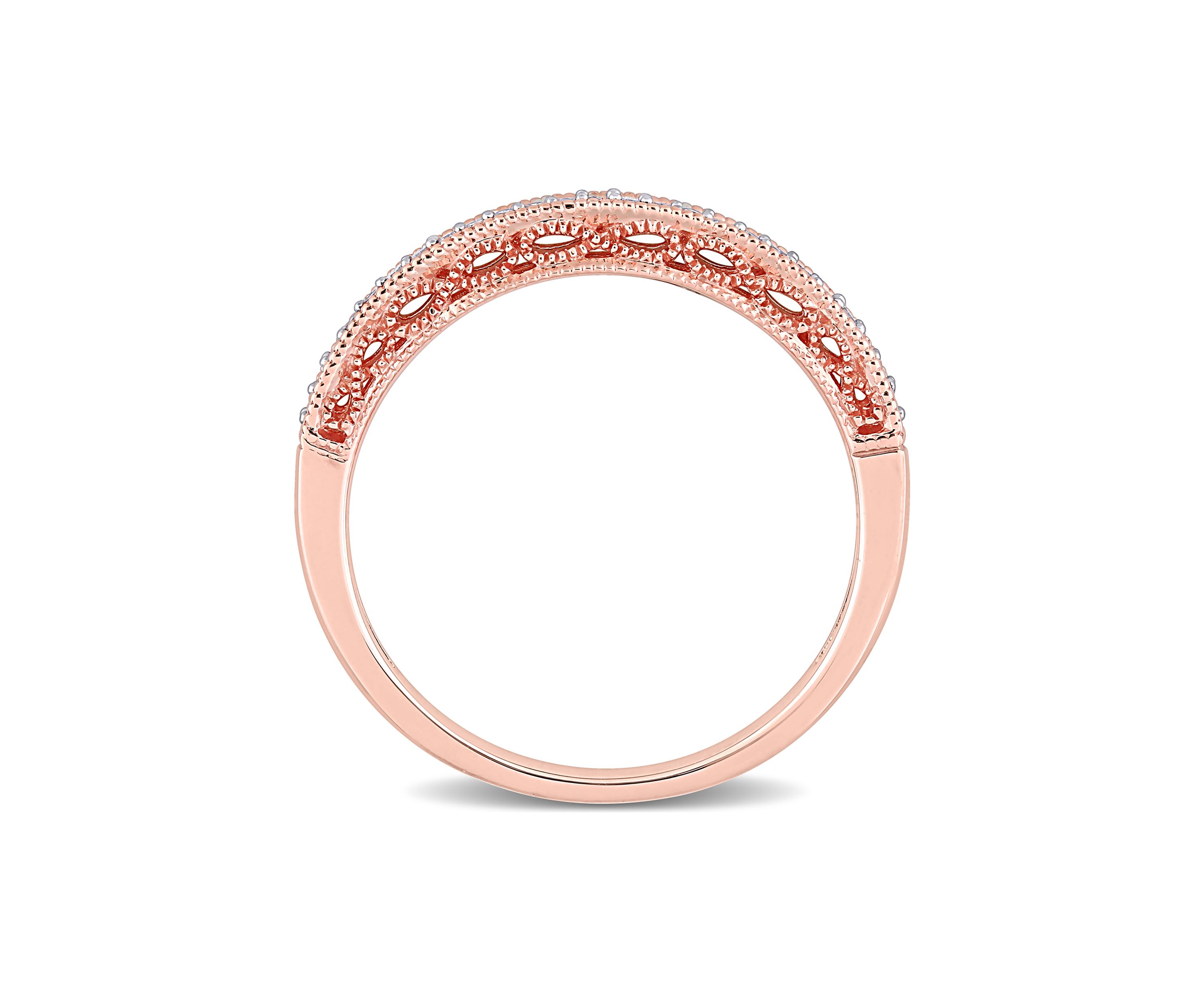 1/10 ct. t.w. Diamond Anniversary Ring in 10K Rose Gold
