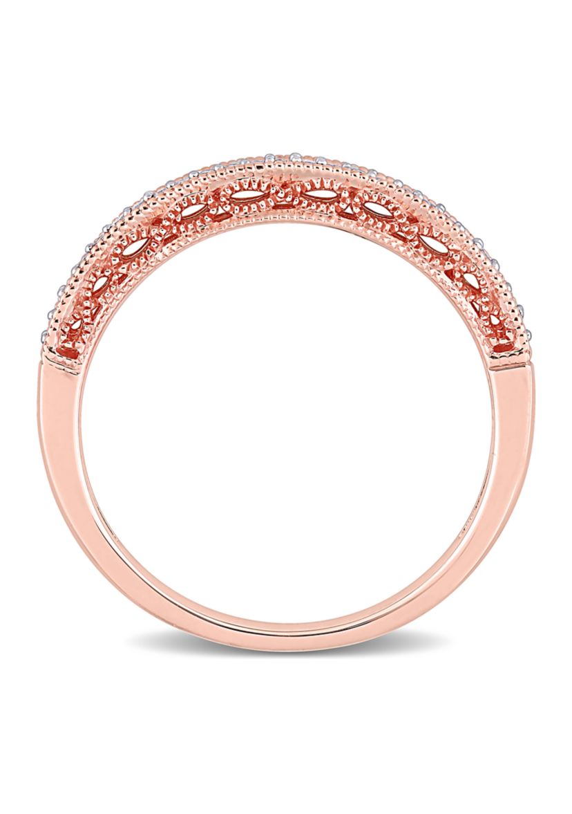 1/10 ct. t.w. Diamond Anniversary Ring in 10K Rose Gold