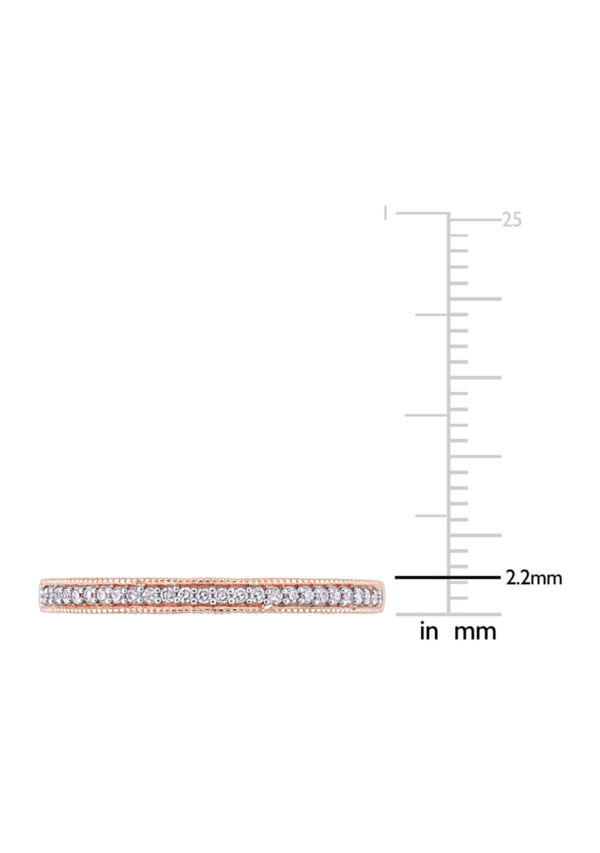 1/10 ct. t.w. Diamond Anniversary Ring in 10K Rose Gold