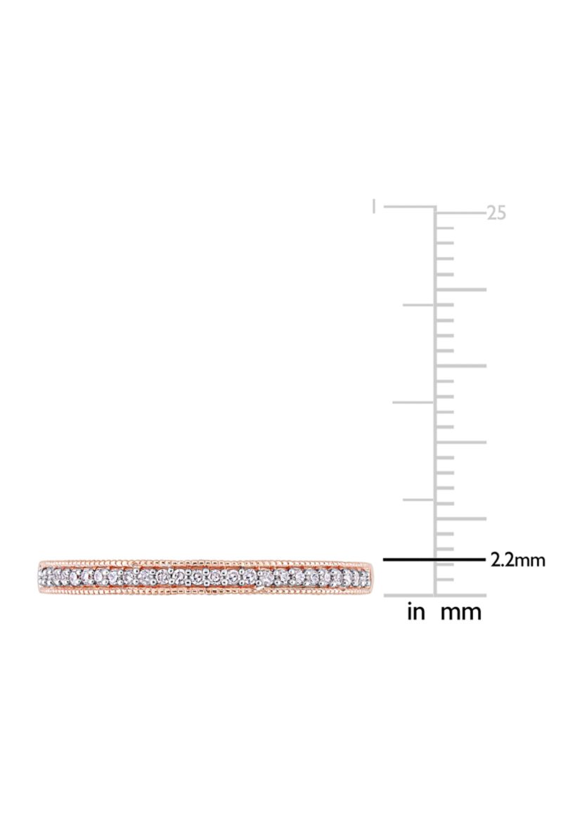 1/10 ct. t.w. Diamond Anniversary Ring in 10K Rose Gold