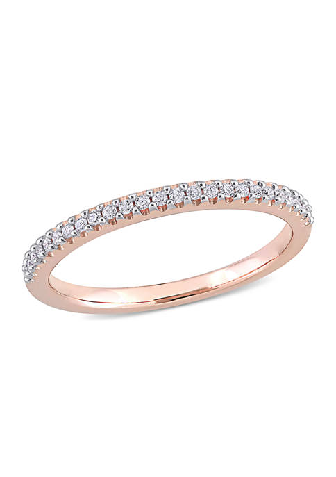 1/8 ct. t.w. Diamond Eternity Ring in 14K Rose Gold