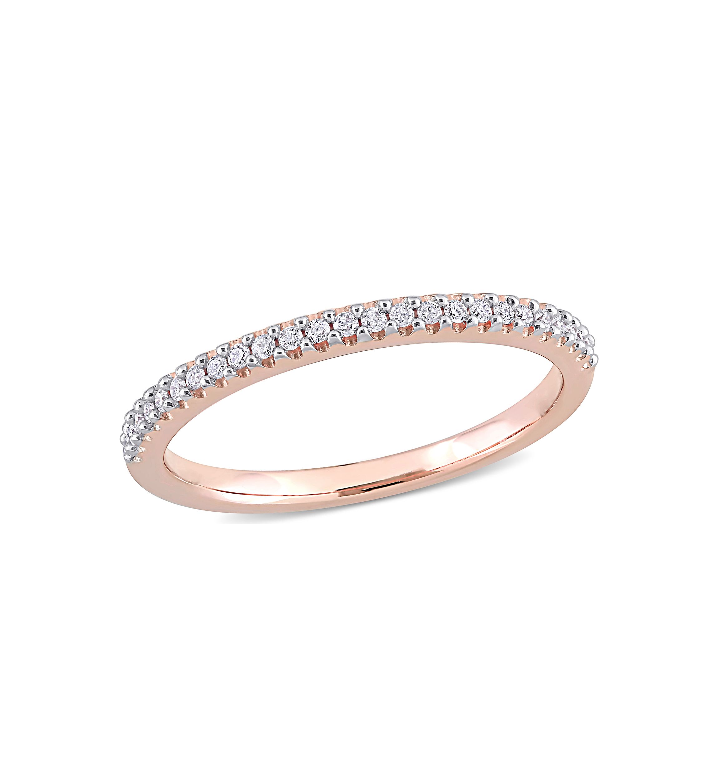 1/8 ct. t.w. Diamond Eternity Ring in 14K Rose Gold
