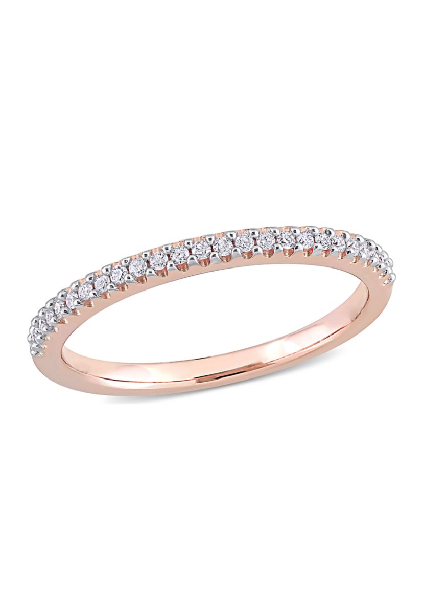1/8 ct. t.w. Diamond Eternity Ring in 14K Rose Gold
