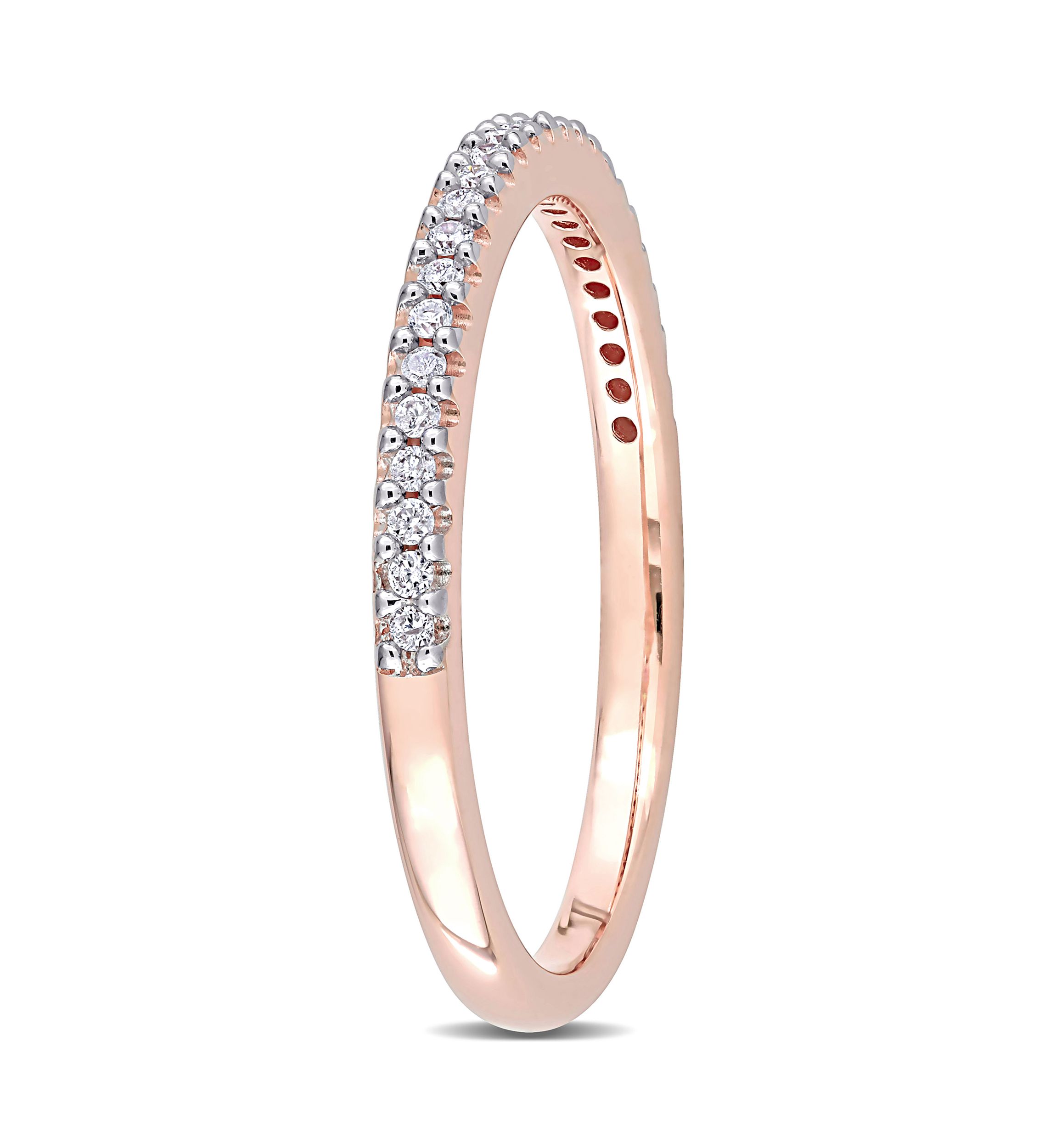 1/8 ct. t.w. Diamond Eternity Ring in 14K Rose Gold
