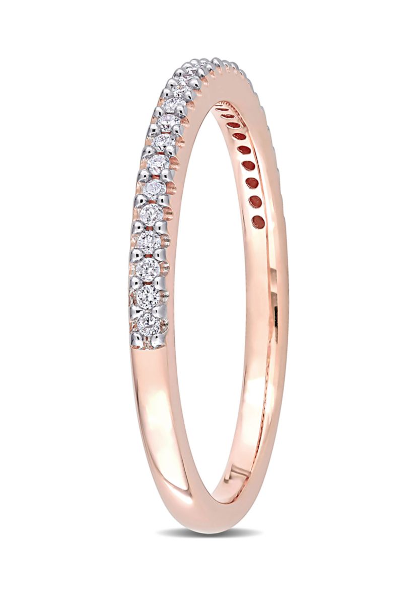 1/8 ct. t.w. Diamond Eternity Ring in 14K Rose Gold