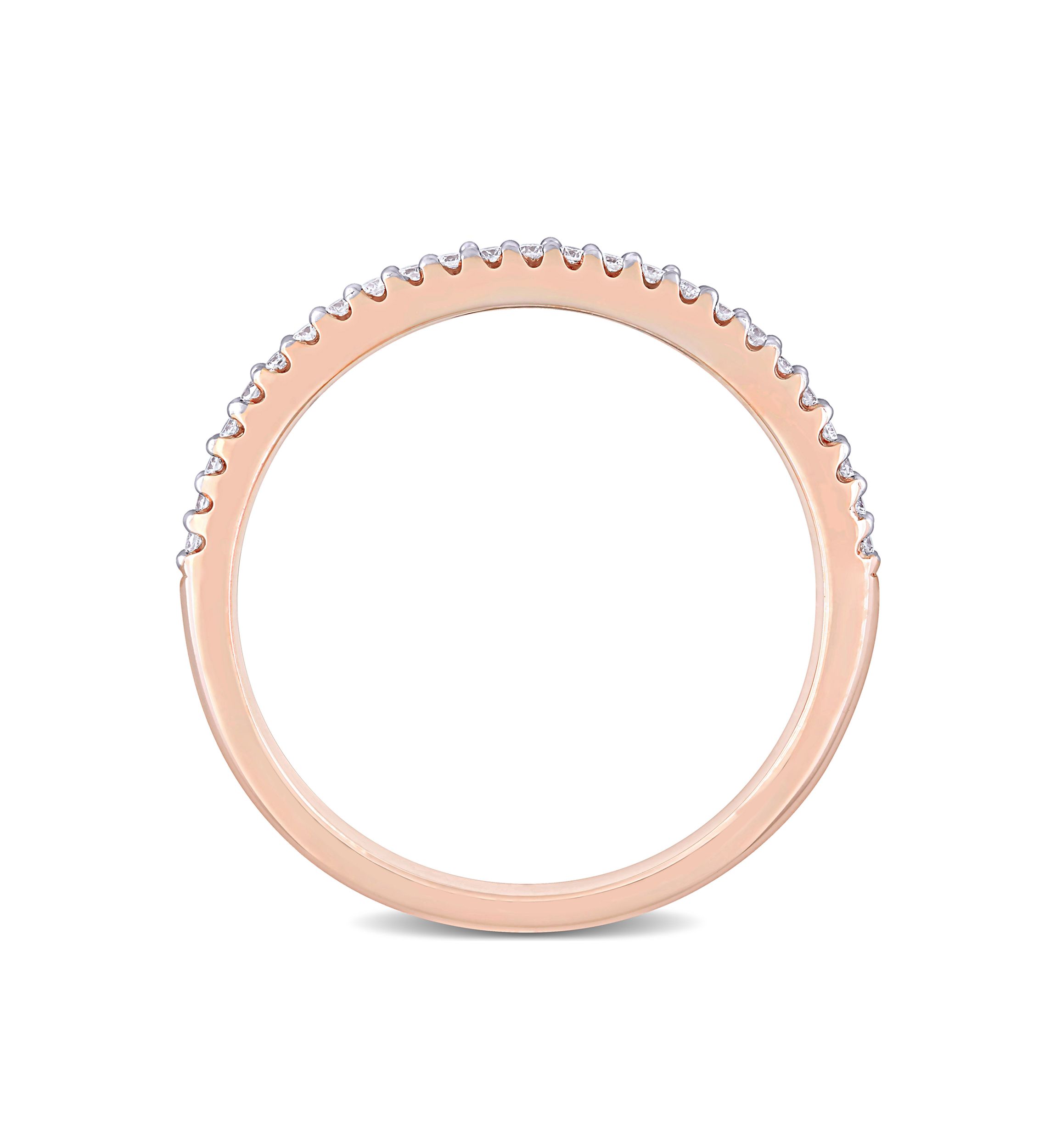 1/8 ct. t.w. Diamond Eternity Ring in 14K Rose Gold