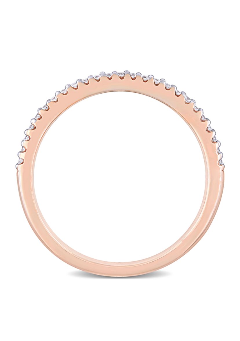 1/8 ct. t.w. Diamond Eternity Ring in 14K Rose Gold