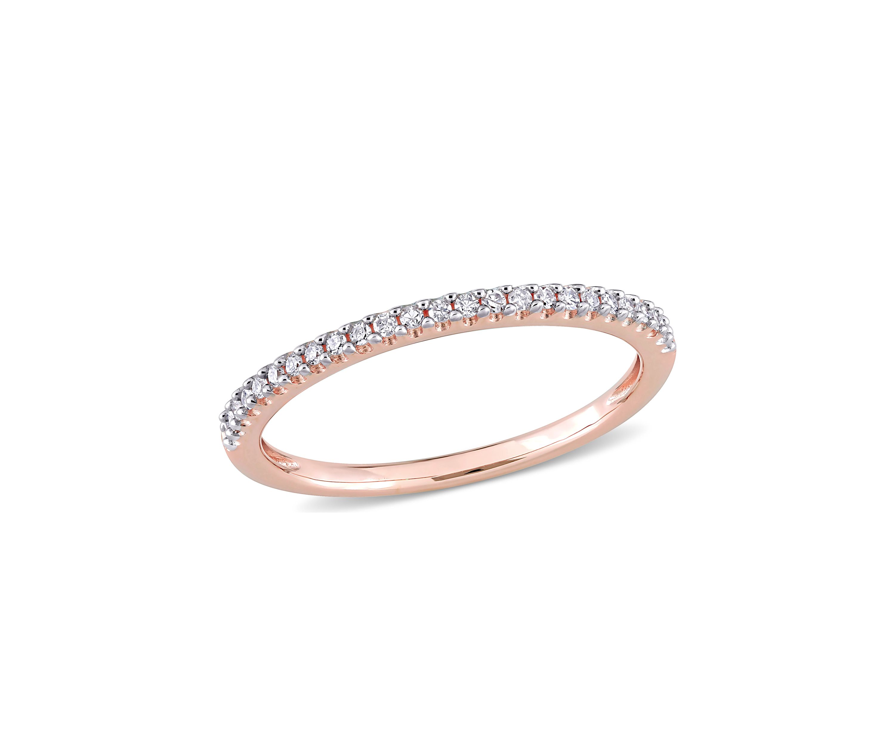 1/8 ct. t.w. Diamond Eternity Ring in 14K Rose Gold