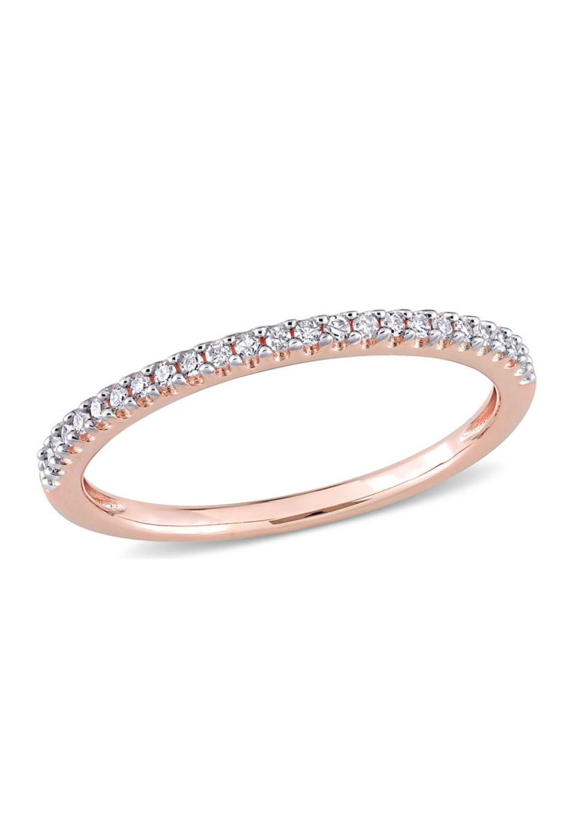 1/8 ct. t.w. Diamond Eternity Ring in 14K Rose Gold