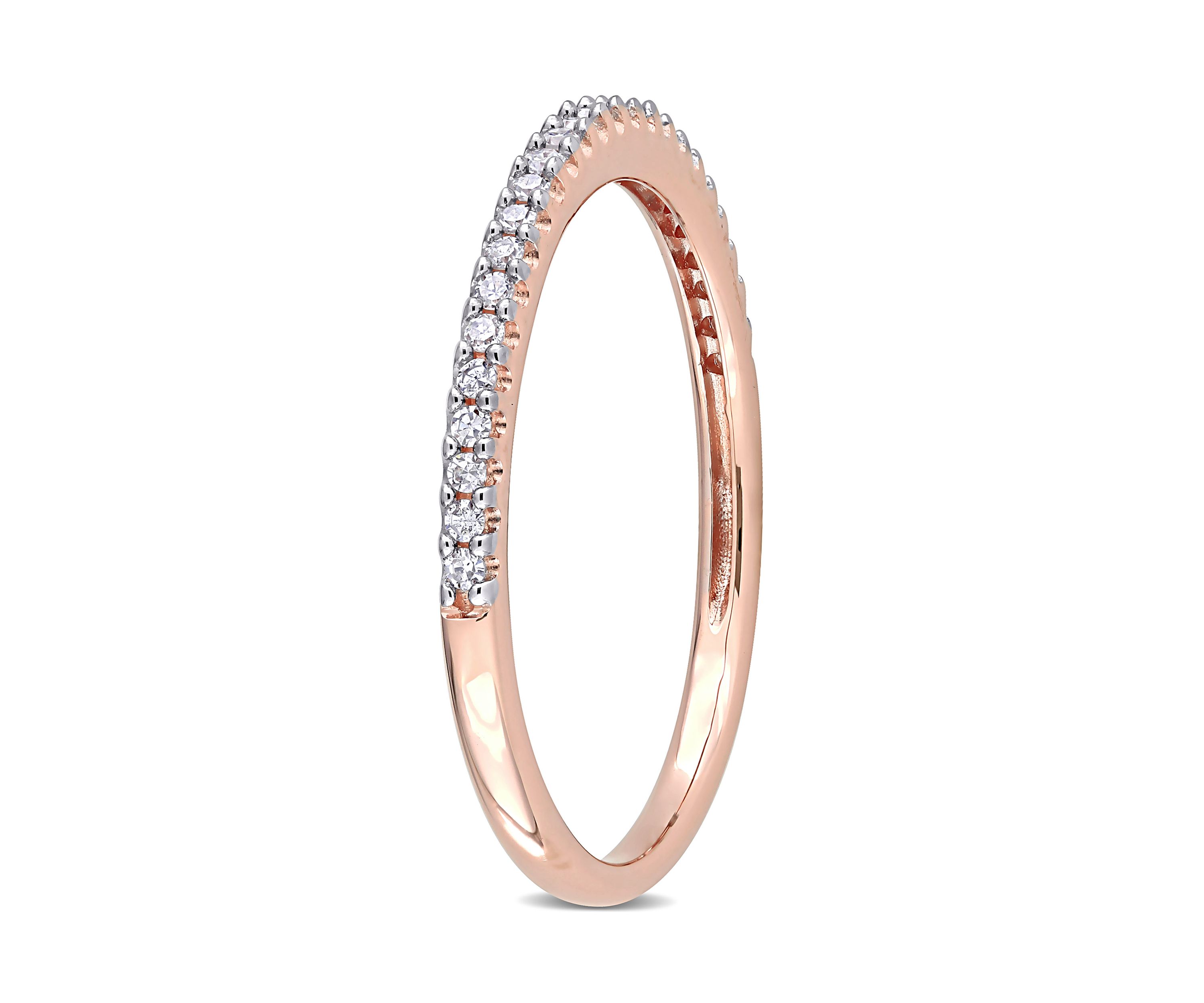 1/8 ct. t.w. Diamond Eternity Ring in 14K Rose Gold