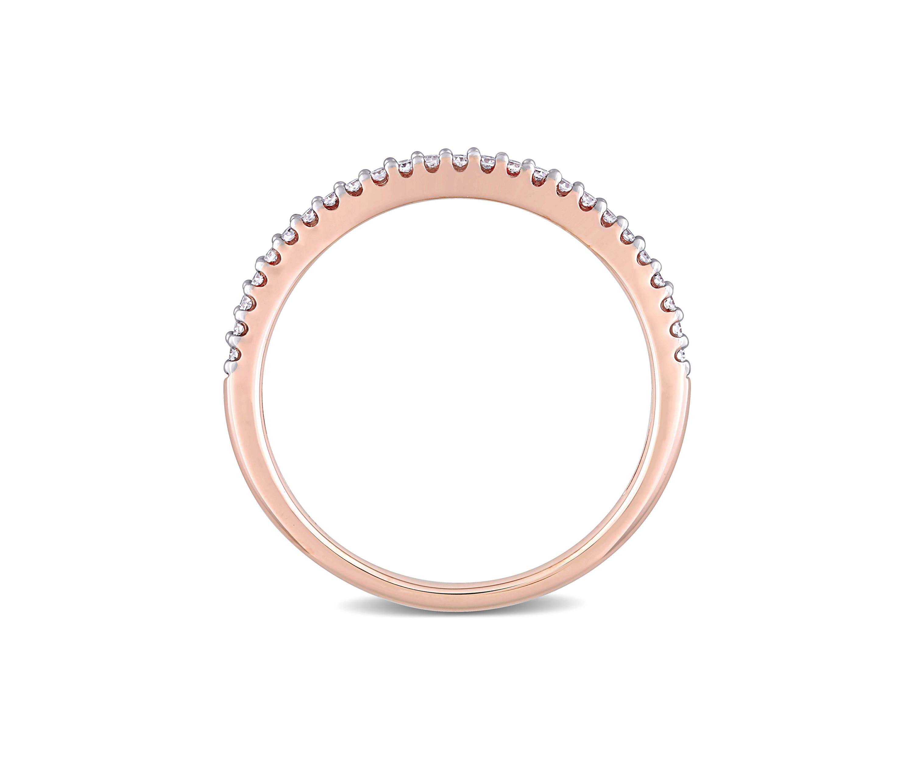 1/8 ct. t.w. Diamond Eternity Ring in 14K Rose Gold