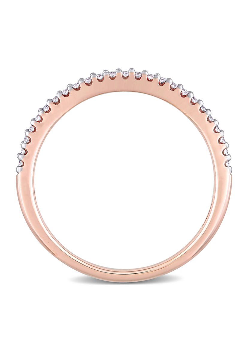 1/8 ct. t.w. Diamond Eternity Ring in 14K Rose Gold