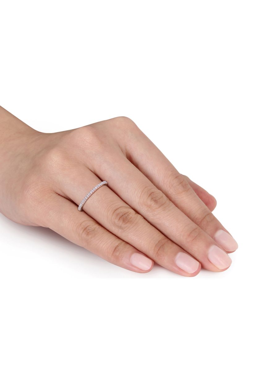 1/8 ct. t.w. Diamond Eternity Ring in 14K Rose Gold