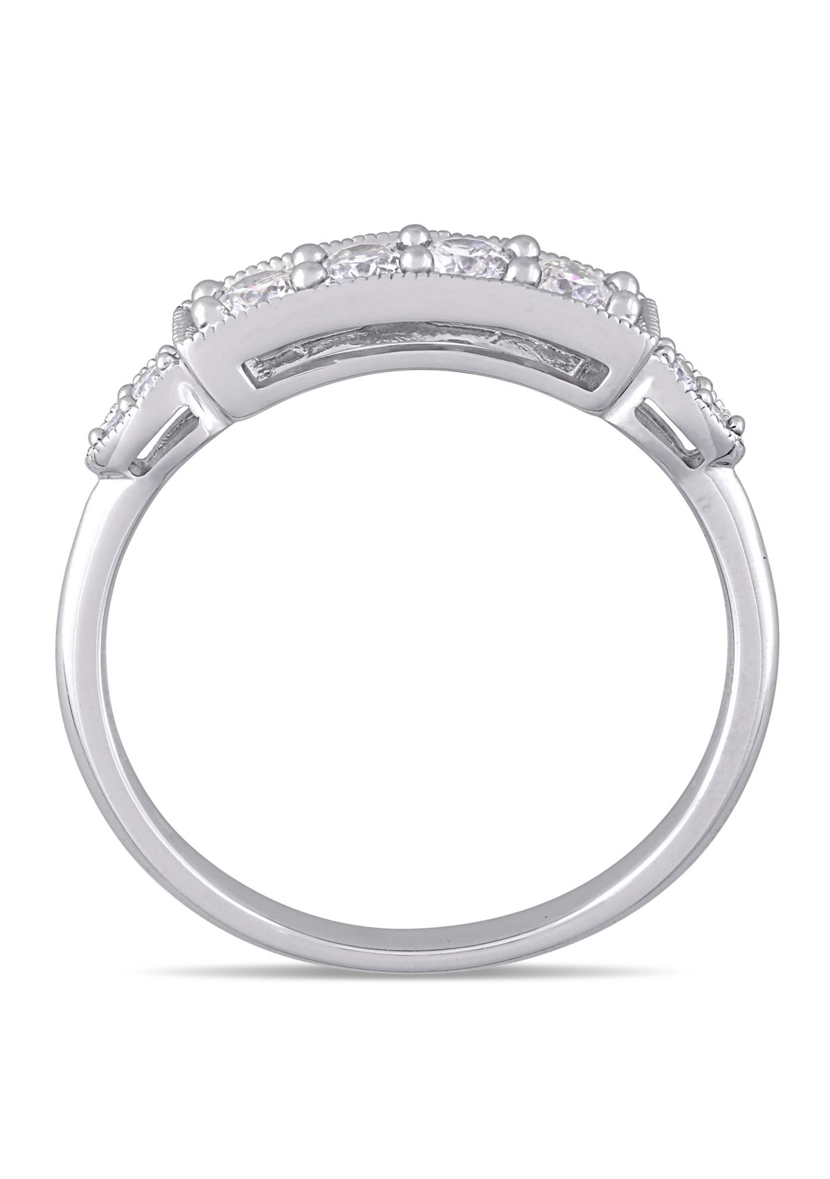 1/3 ct. t.w. Diamond Bar Ring in 10K White Gold
