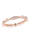 1/4 ct. t.w. Diamond Stackable Wedding Band in 10K Rose Gold