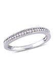 1/8 ct. t.w. Diamond Wedding Band in Sterling Silver