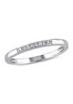 1/10 ct. t.w. Diamond Wedding Band in Sterling Silver