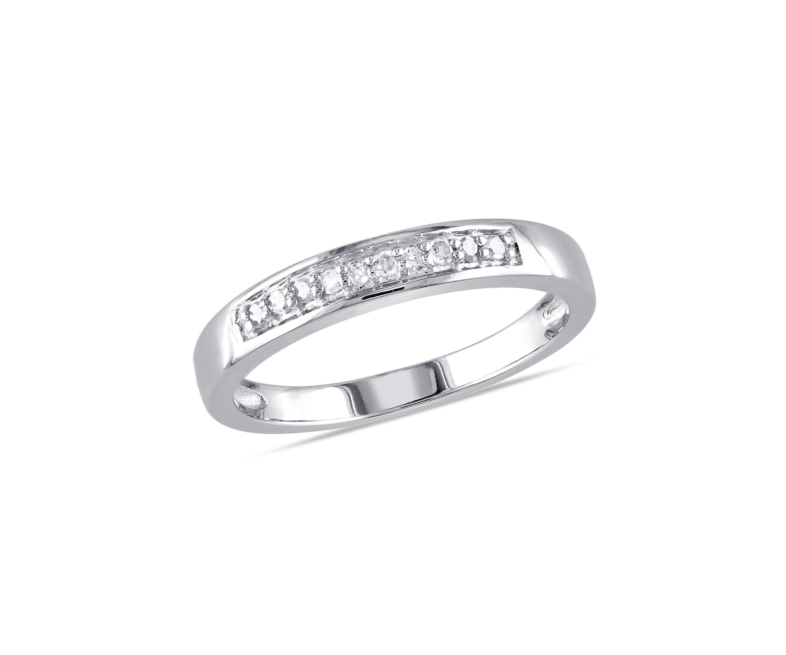 1/10 ct. t.w. Diamond Anniversary Band in Sterling Silver