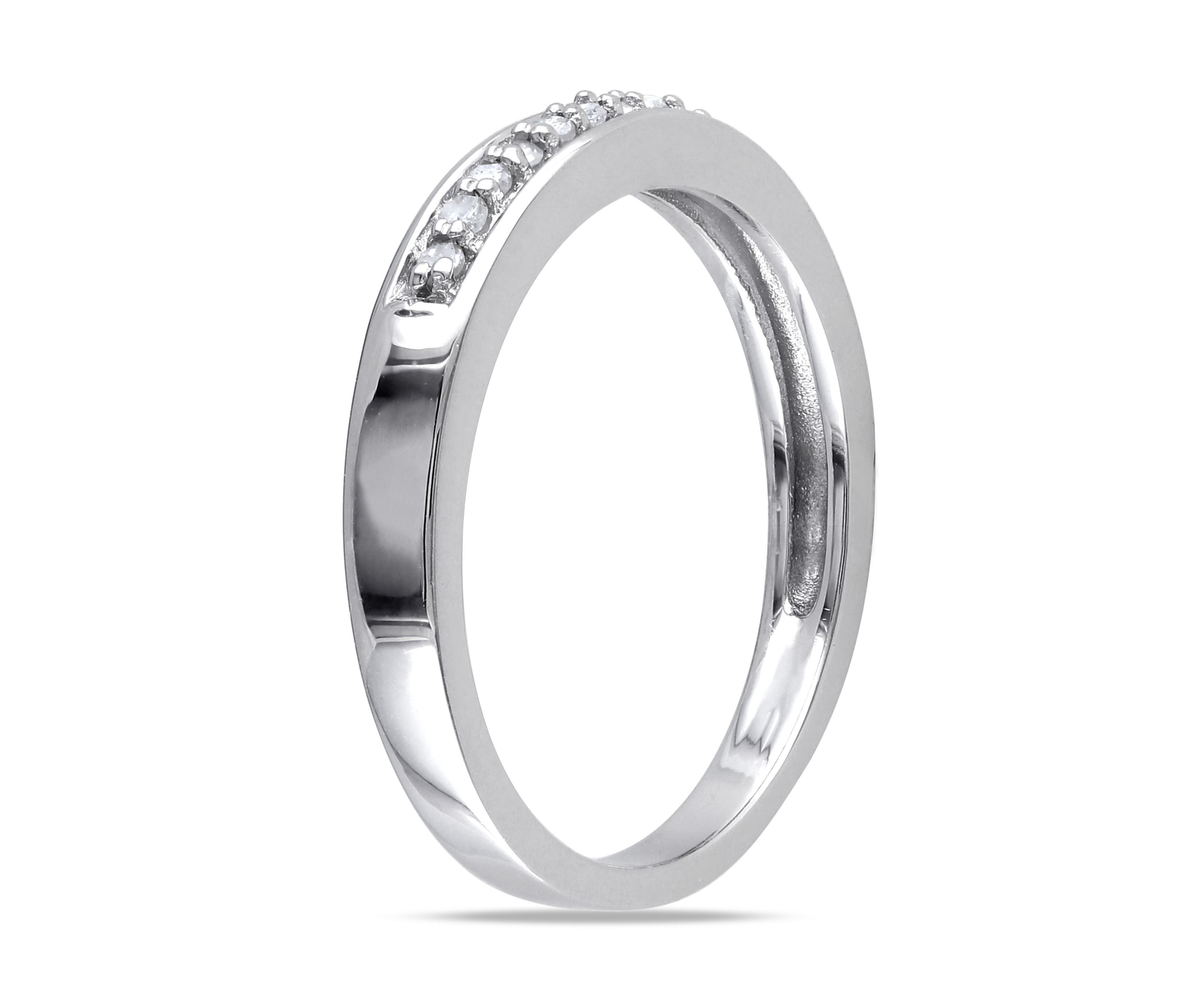 1/10 ct. t.w. Diamond Anniversary Band in Sterling Silver