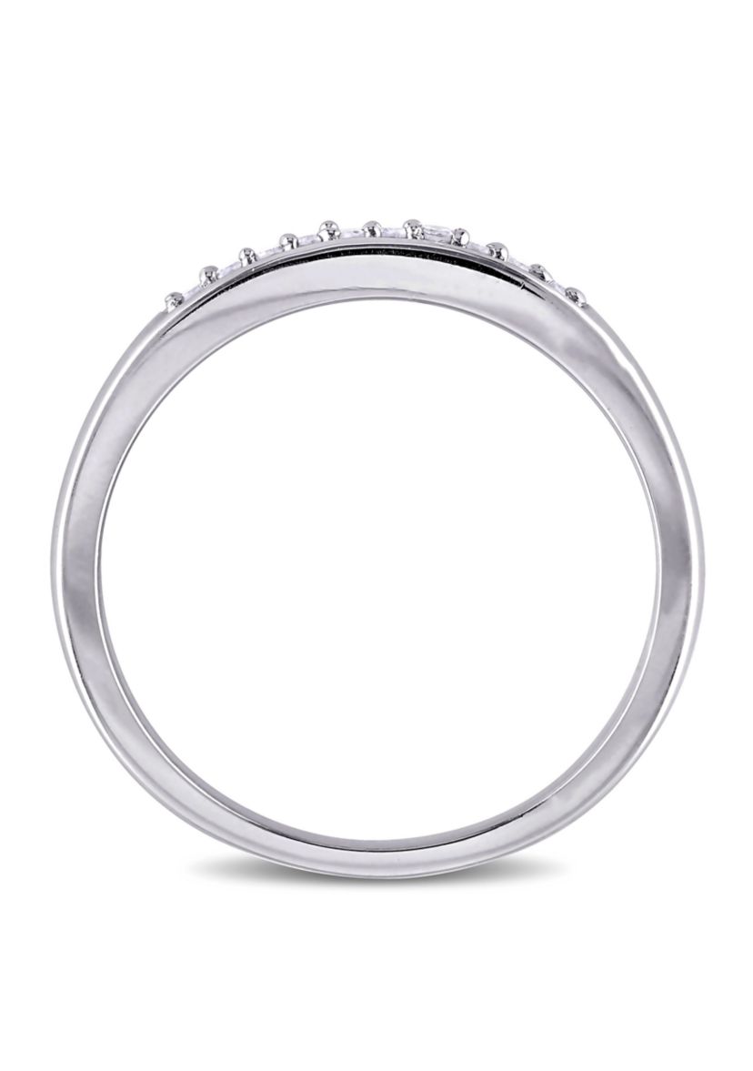 1/10 ct. t.w. Diamond Anniversary Band in Sterling Silver