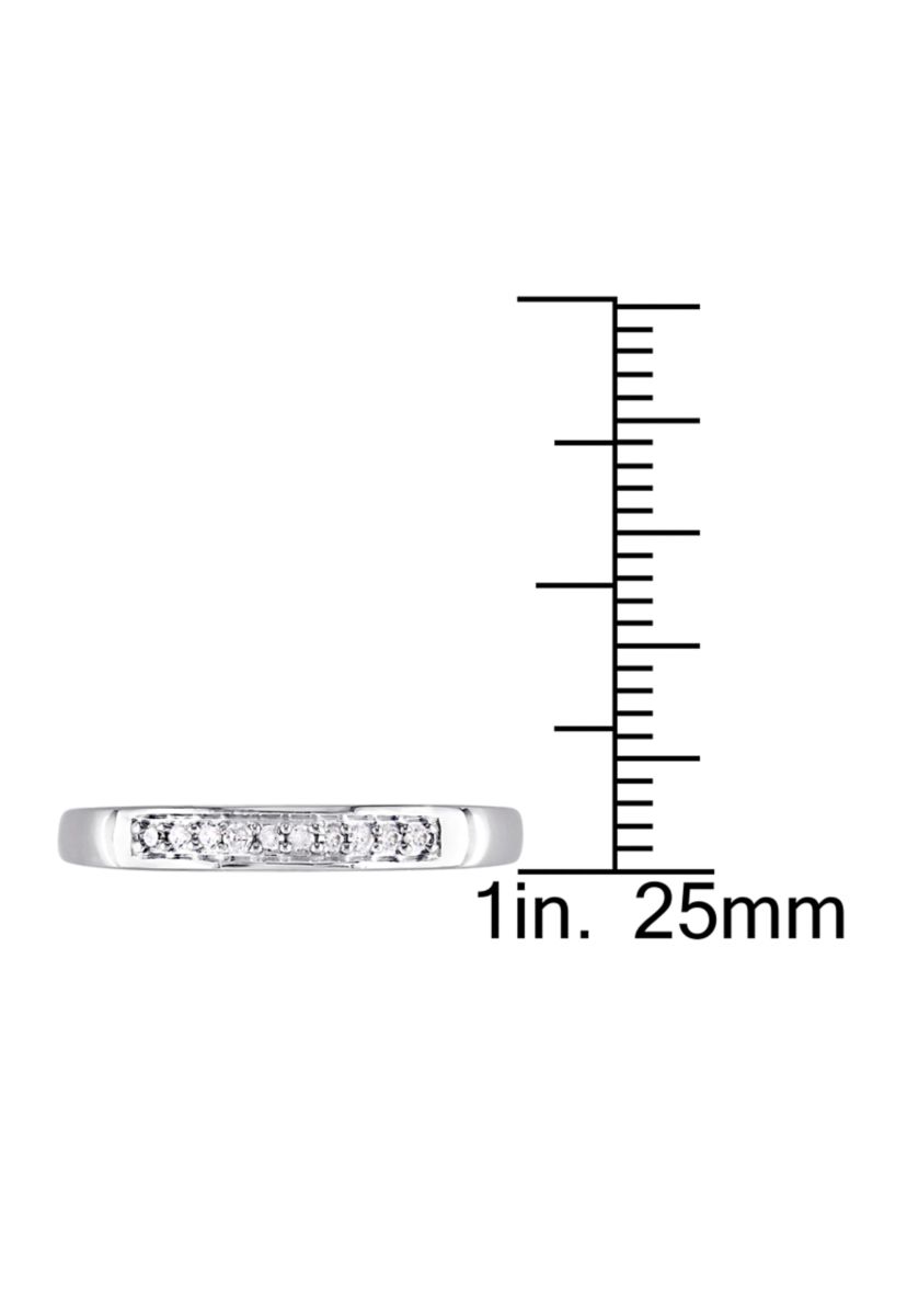 1/10 ct. t.w. Diamond Anniversary Band in Sterling Silver