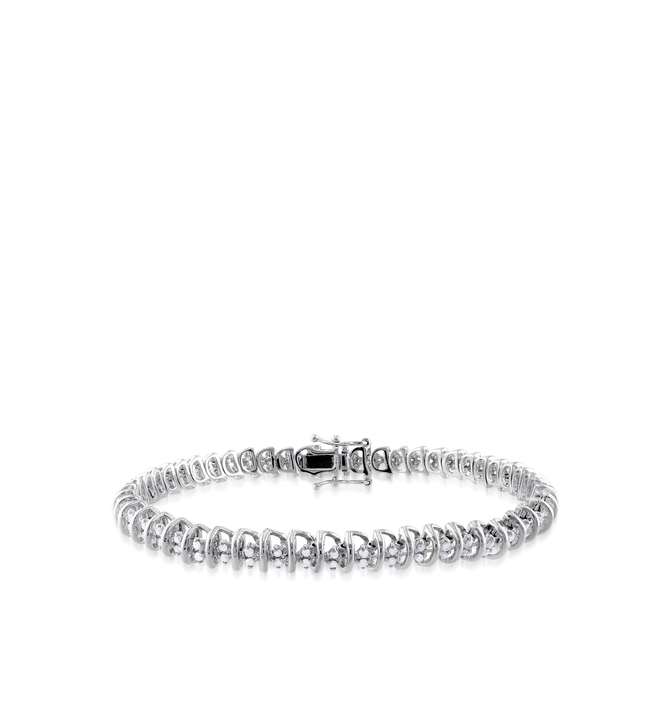 Diamond Tennis Bracelet in Sterling Silver