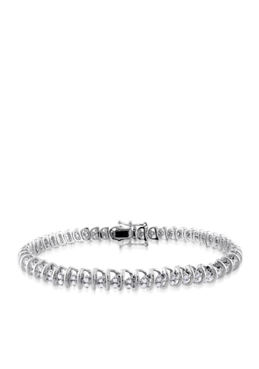 Diamond Tennis Bracelet in Sterling Silver