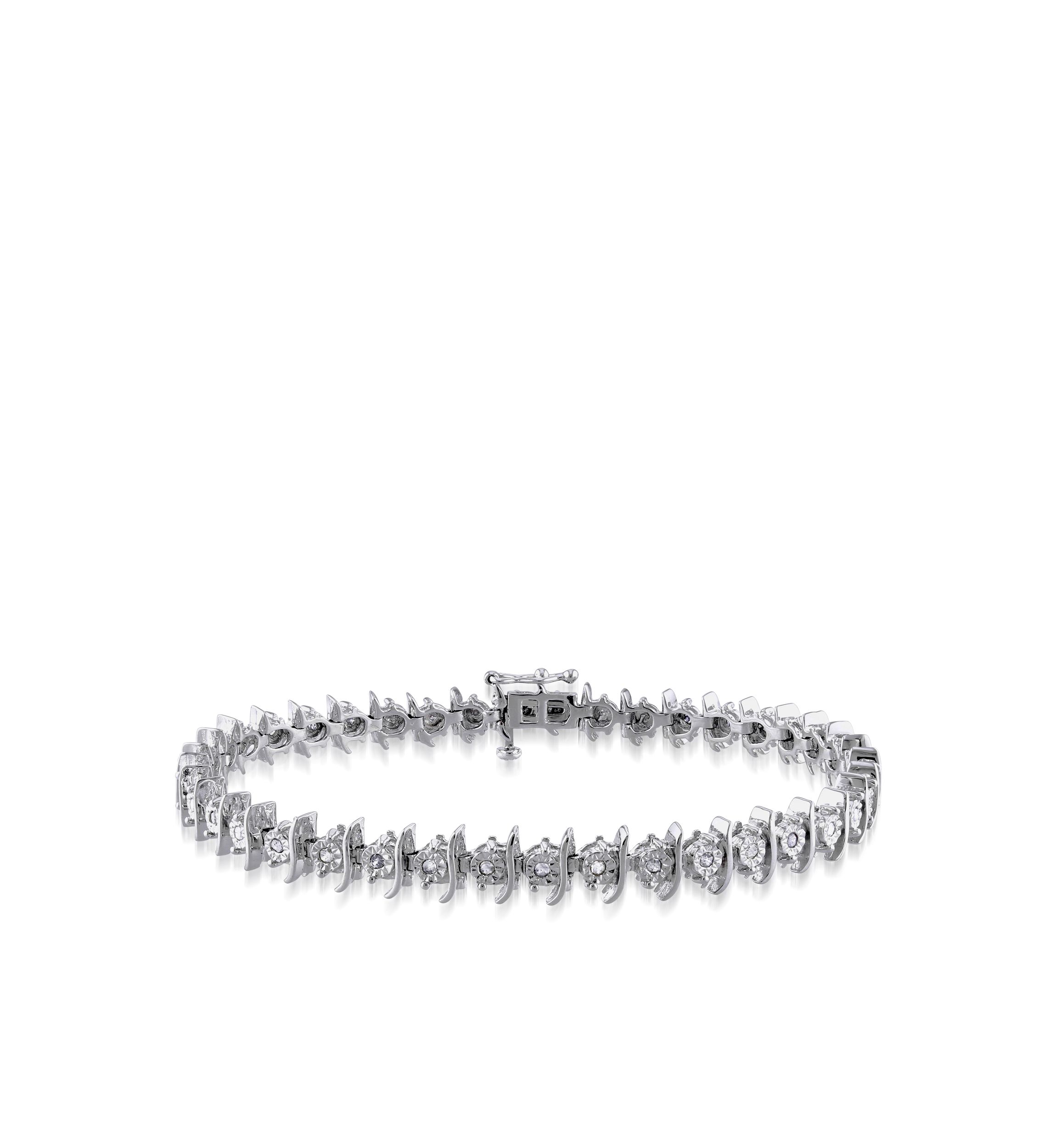 Diamond Tennis Bracelet in Sterling Silver