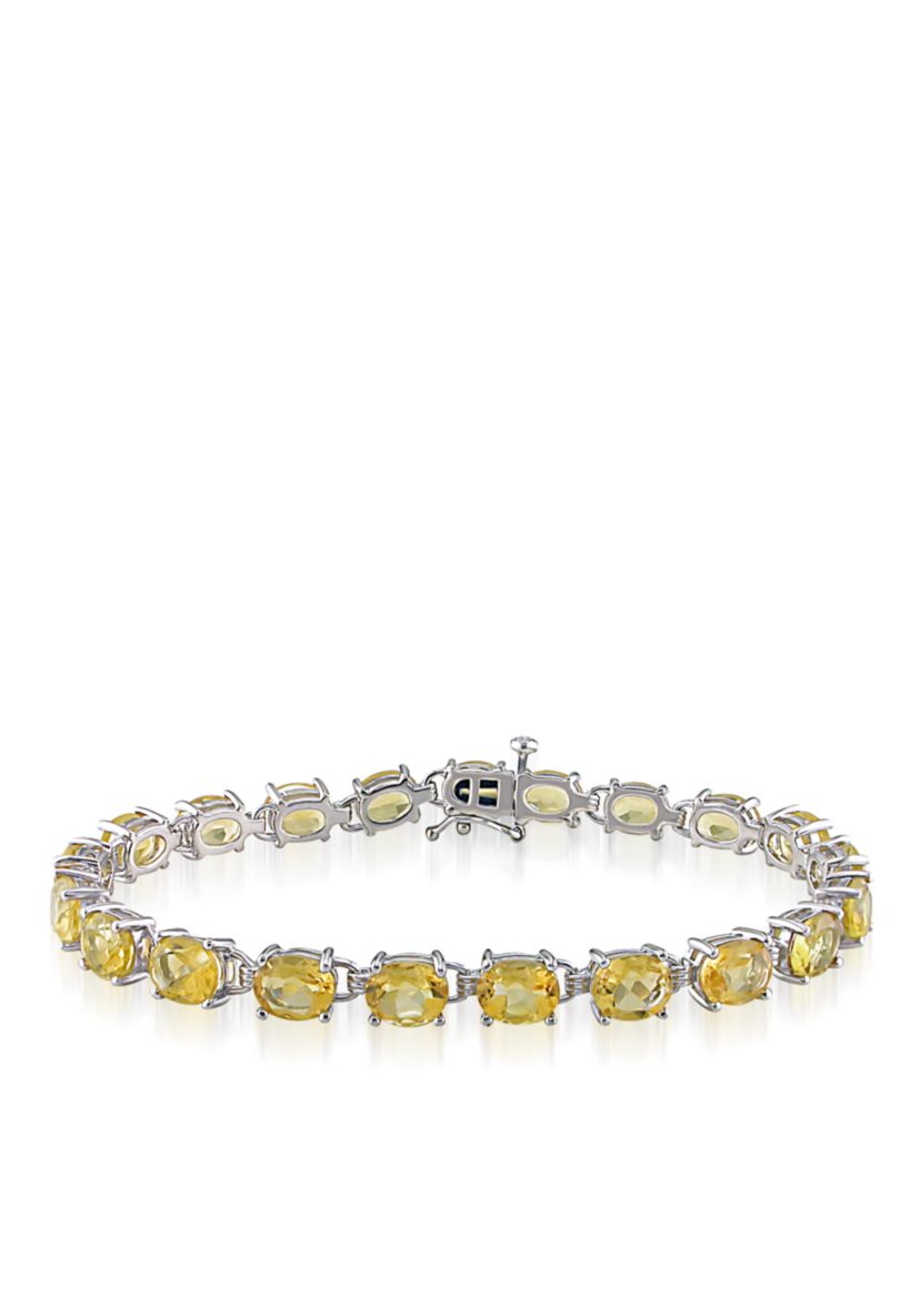 Sterling Silver Citrine Bracelet