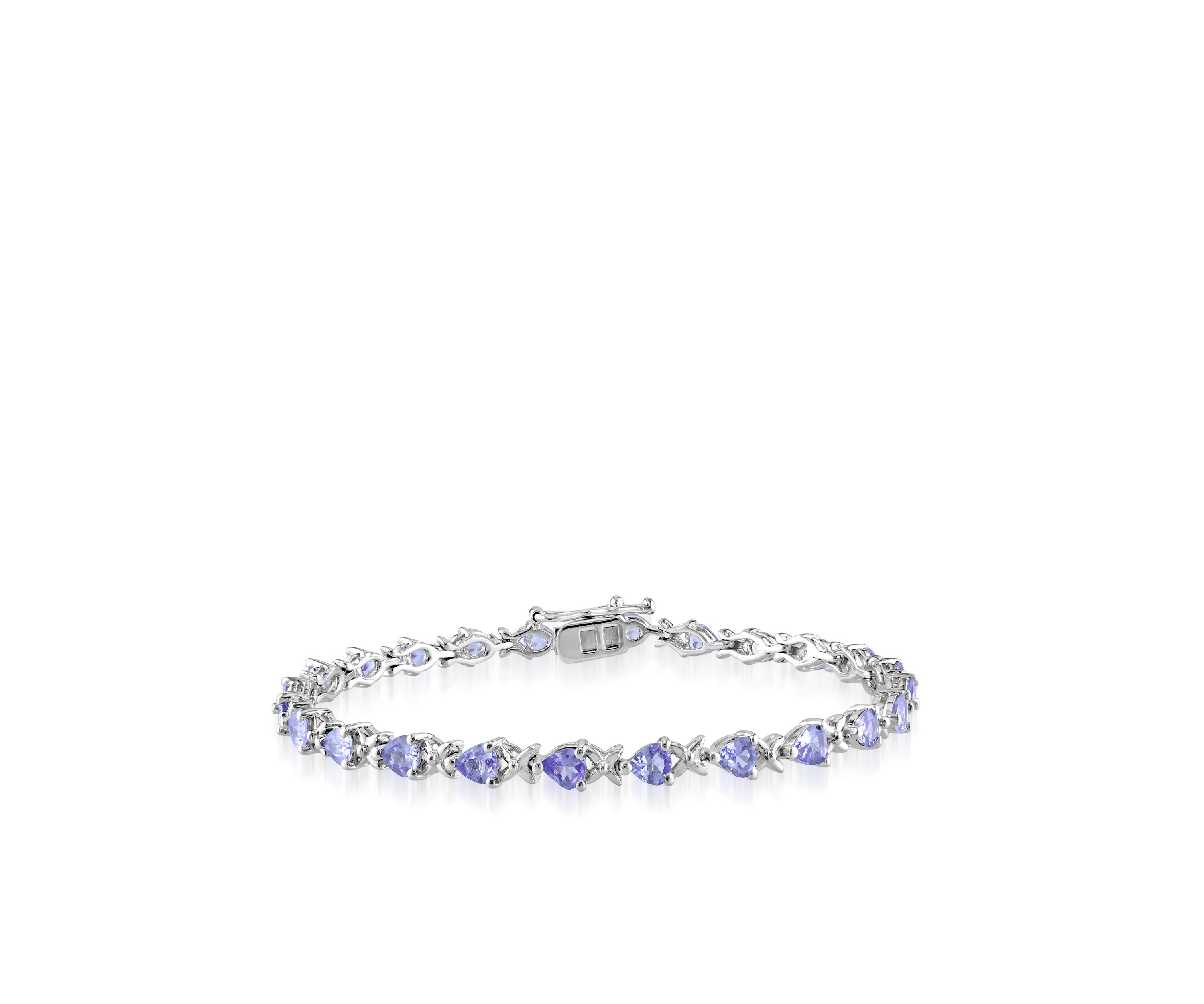 Sterling Silver Tanzanite Bracelet
