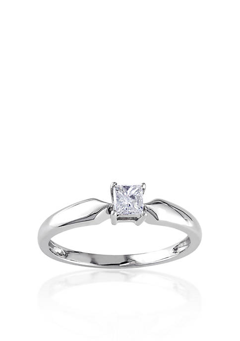 Belk & Co. Diamond Solitaire Ring in 10k