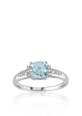 Belk aquamarine ring store